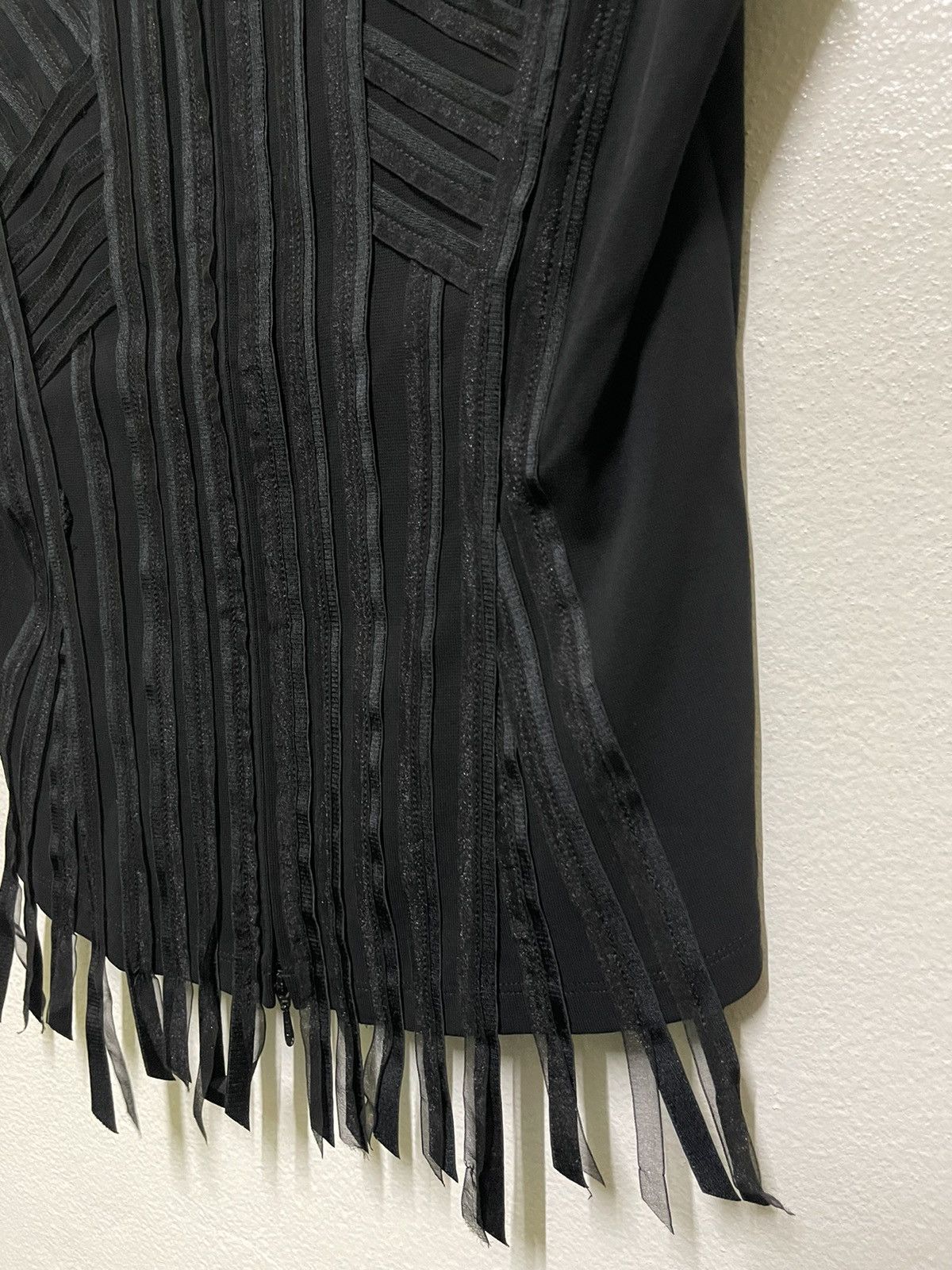 Hiroko Koshino Homme Hiroko Koshino Fringe Crop Top Corset 90s Zipper Size M / US 6-8 / IT 42-44 - 6 Thumbnail
