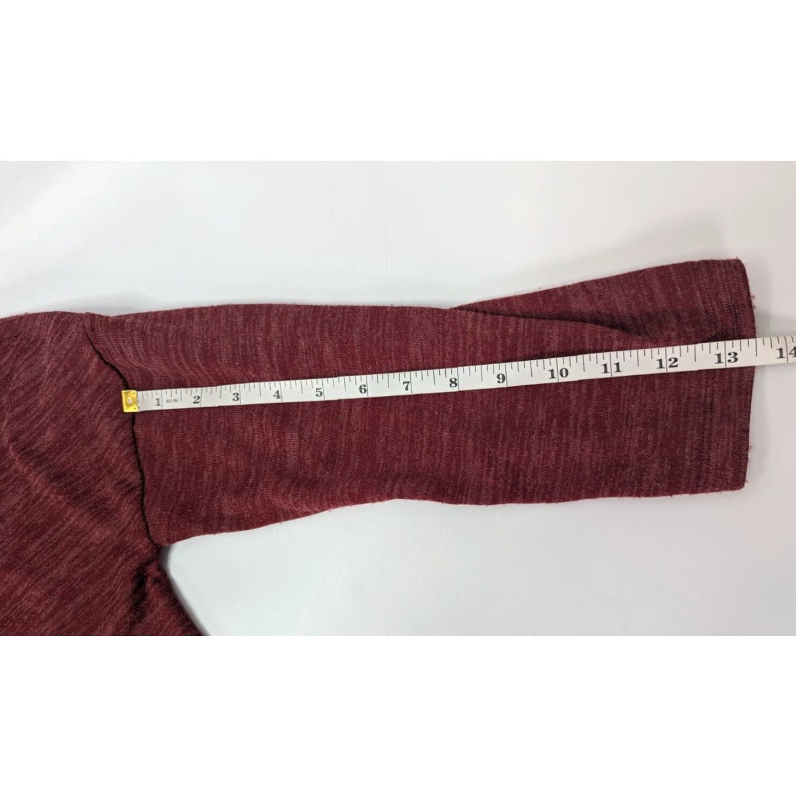 Vintage Kathy Ireland Cardigan Sweater Women's M Burgundy Open Front Pockets Shirt/ Sweater? Size M / US 6-8 / IT 42-44 - 6 Thumbnail
