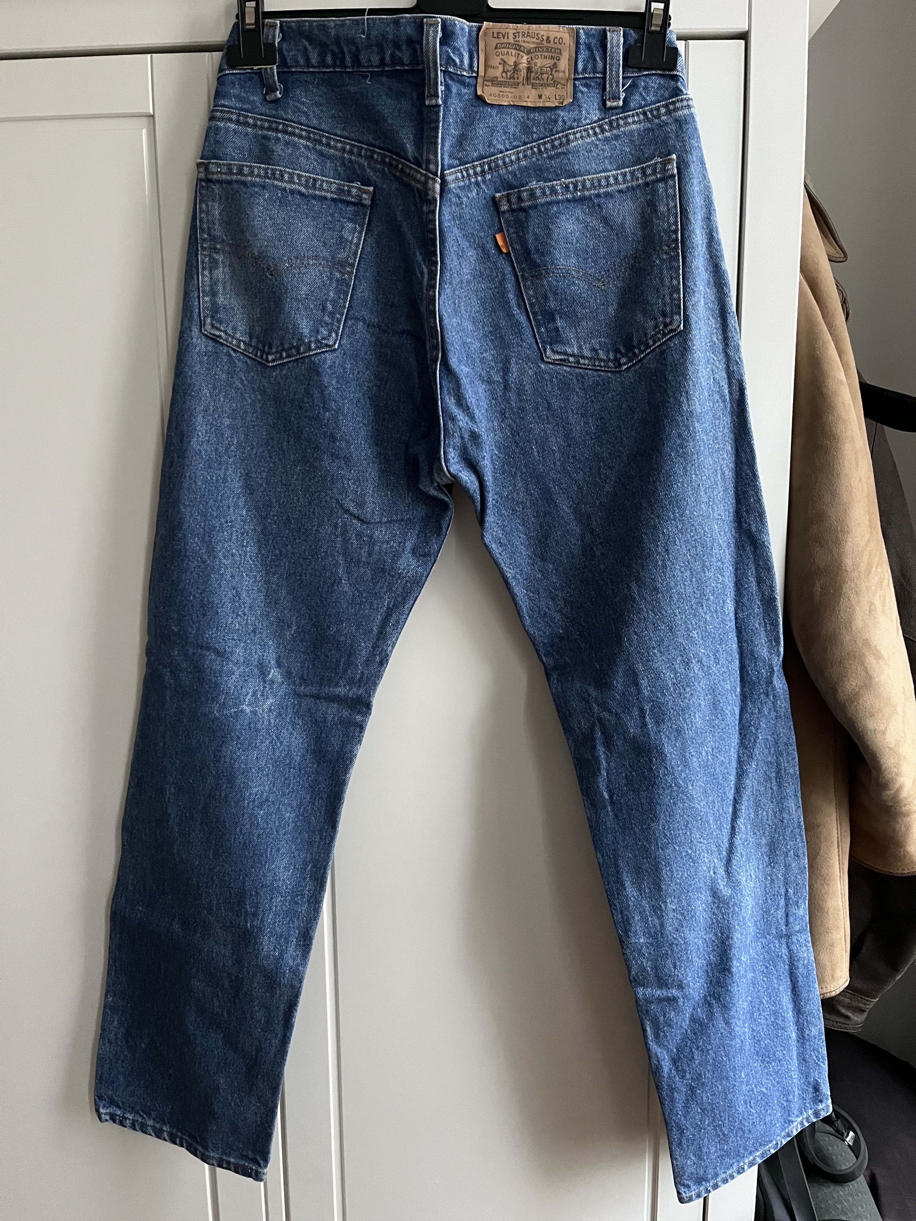 Levi's Vintage Levis 505 Jeans, Made In USA, W34 (=W32 heute), L30 Size US 34 / EU 50 - 2 Thumbnail