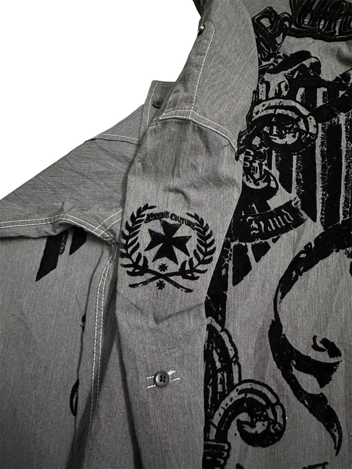 KMRii 2000 Extreme Couture Affliction Jnco Goa Lgb Y2K Style Shirt Size US L / EU 52-54 / 3 - 3 Thumbnail