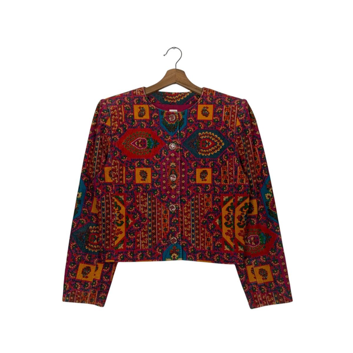 Ungaro Paris 90's UNGARO Tapestry Jacquard Pattern Jacket #2728-C123 Size S / US 4 / IT 40 - 1 Thumbnail