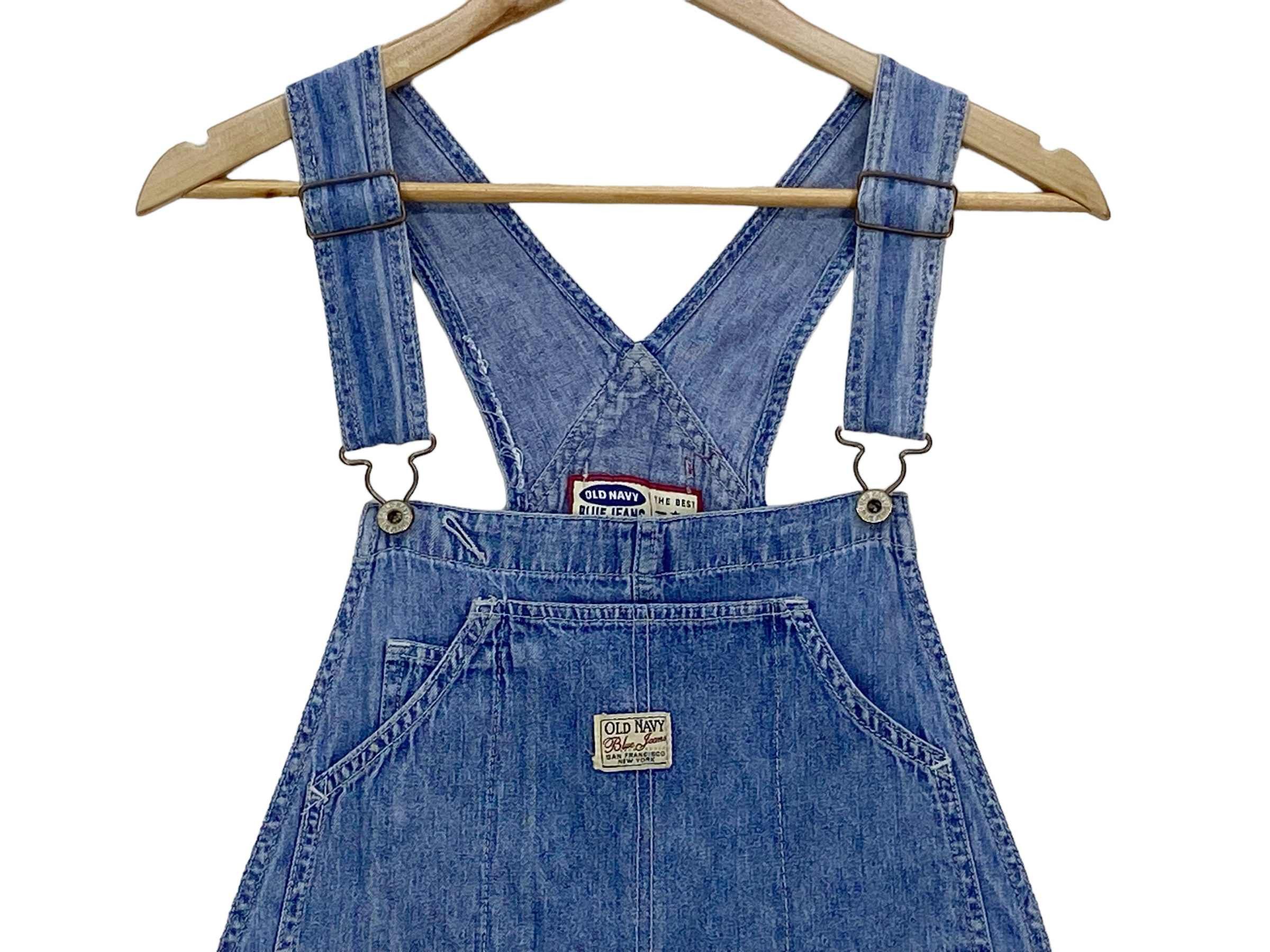 Old Navy Old Navy Carpenter Bib Overalls Light Wash Jeans Size US 39 - 3 Thumbnail