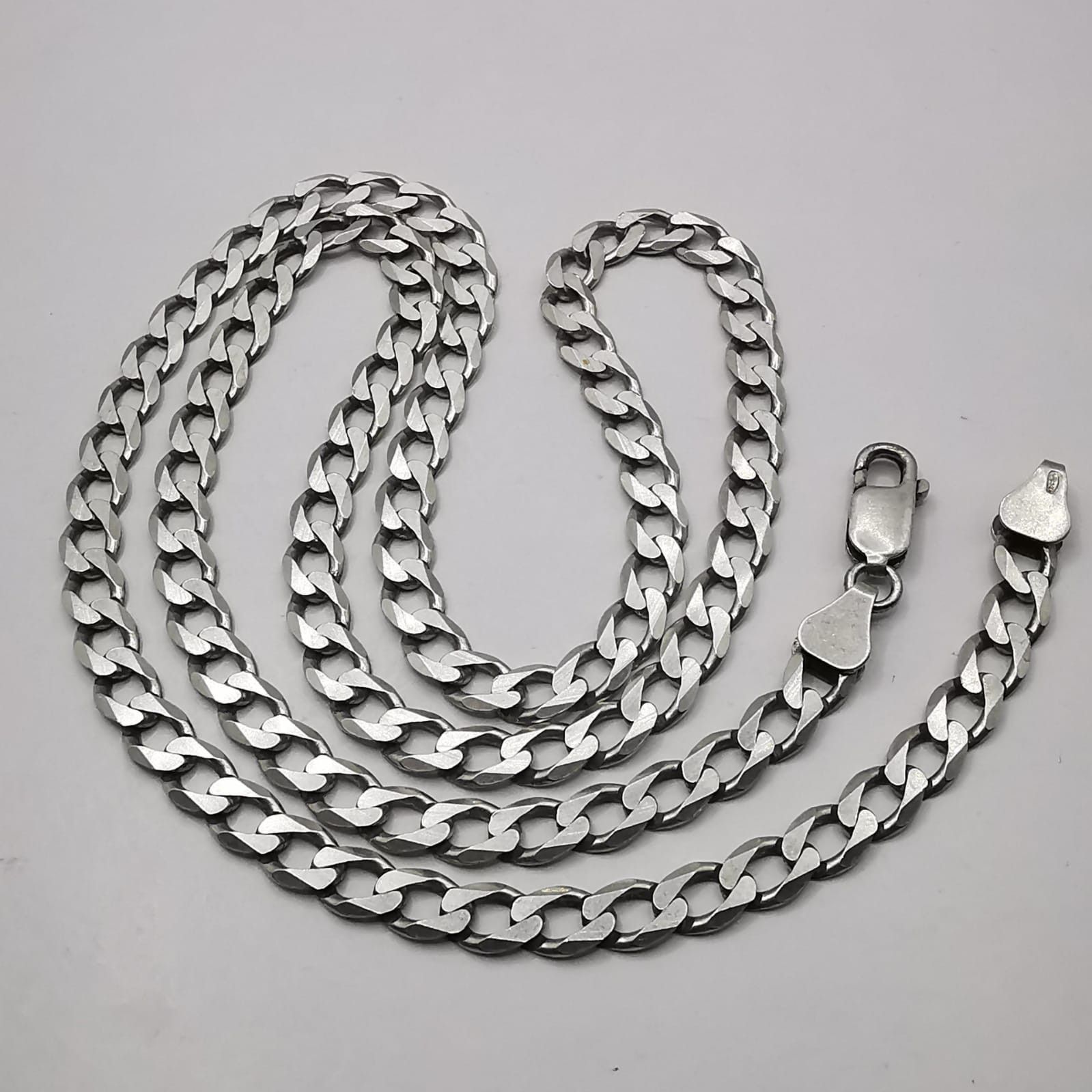 Jewelry Chain, 925 Sterling Silver, Signed 18.57G, Men's