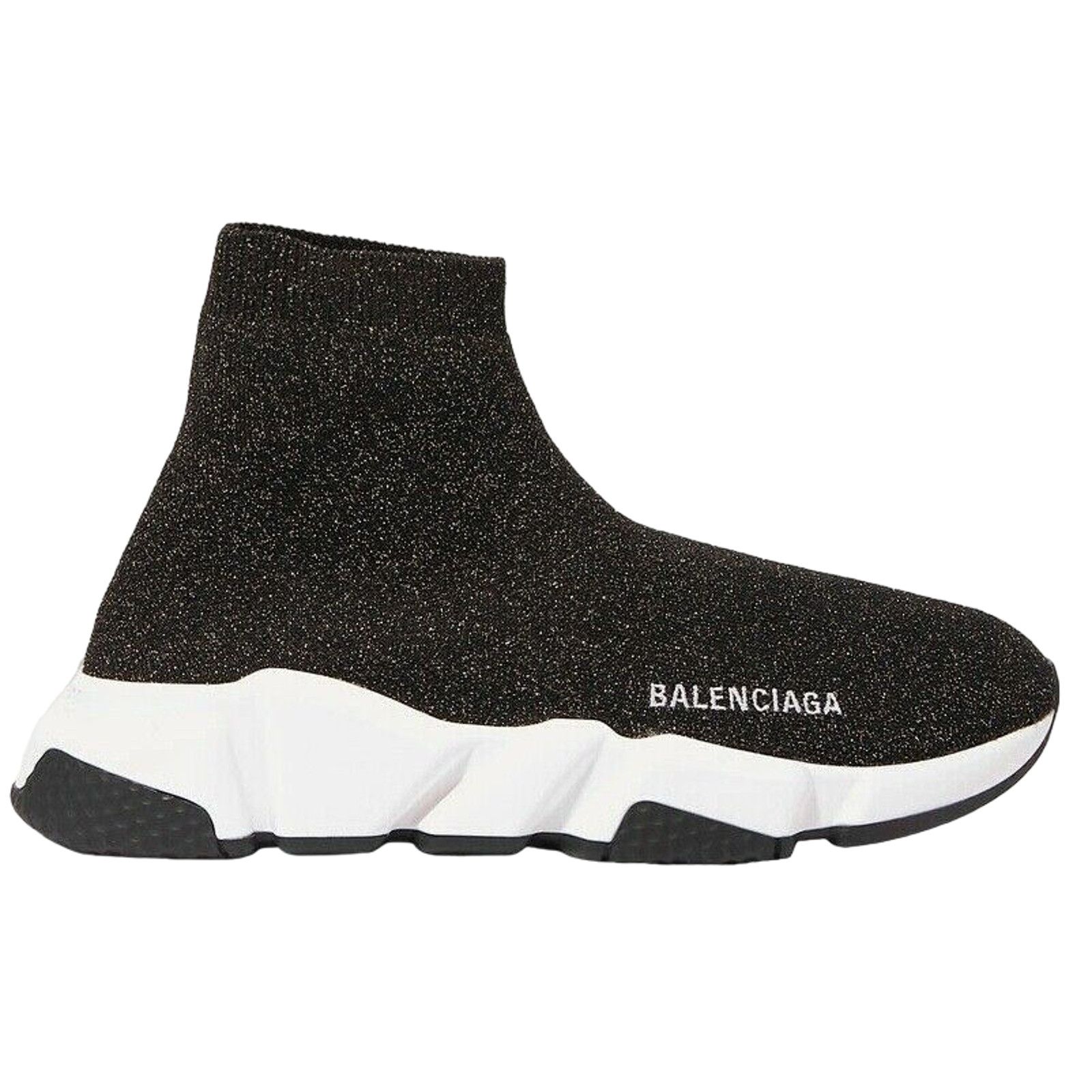 Balenciaga Balenciaga Women Speed Sock Trainer White Black Sneakers 41 Size US 11 / IT 41 - 1 Thumbnail