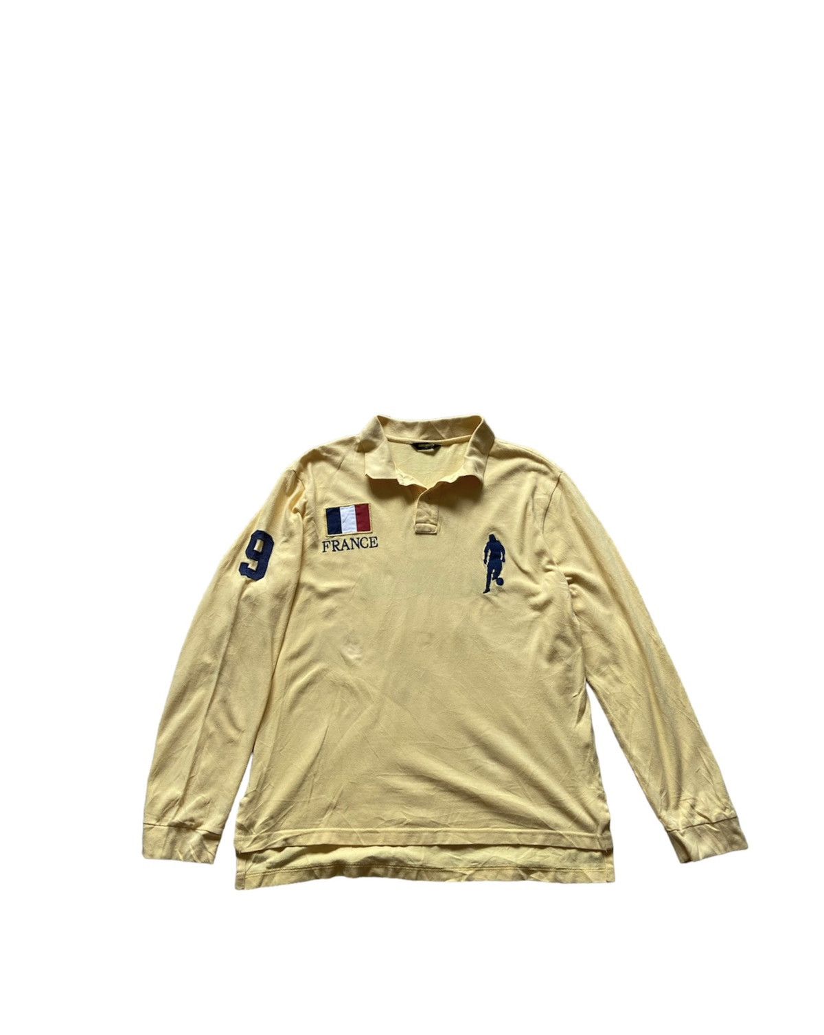 Dirk Bikkembergs Vintage 90’s Dirk Bikkembergs Soccer Long Sleeve Polo Shirt Size US L / EU 52-54 / 3 - 2 Thumbnail