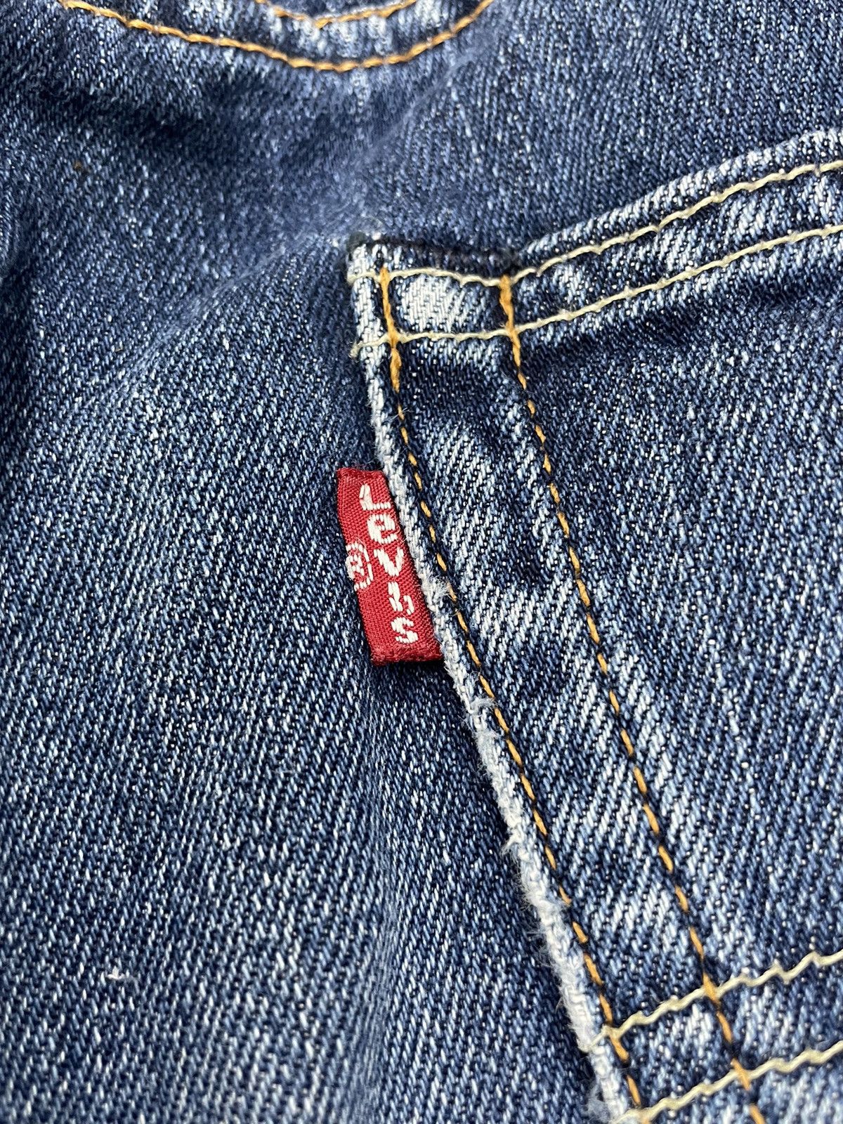 Levi's × Vintage Levis 505 Blue Washed Distressed Denim Size US 30 / EU 46 - 17 Thumbnail