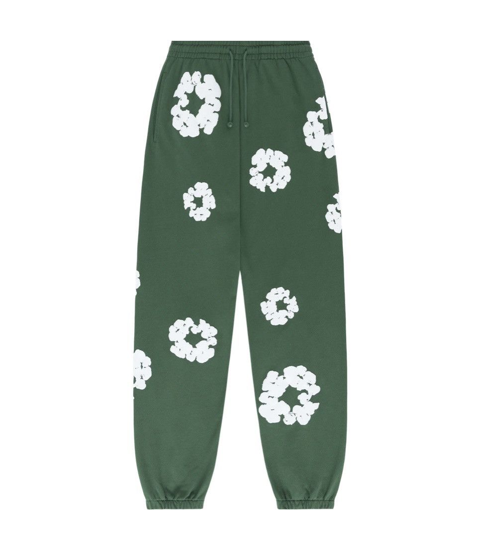 image of Denim Tears Sweatpants in Green, Men's (Size 36)