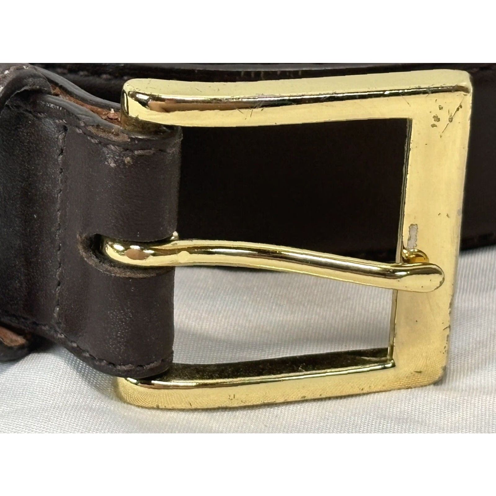 Coach Coach Dark Brown Leather Belt Men’s 42 Classic 1.25” Width Size 42 - 2 Thumbnail