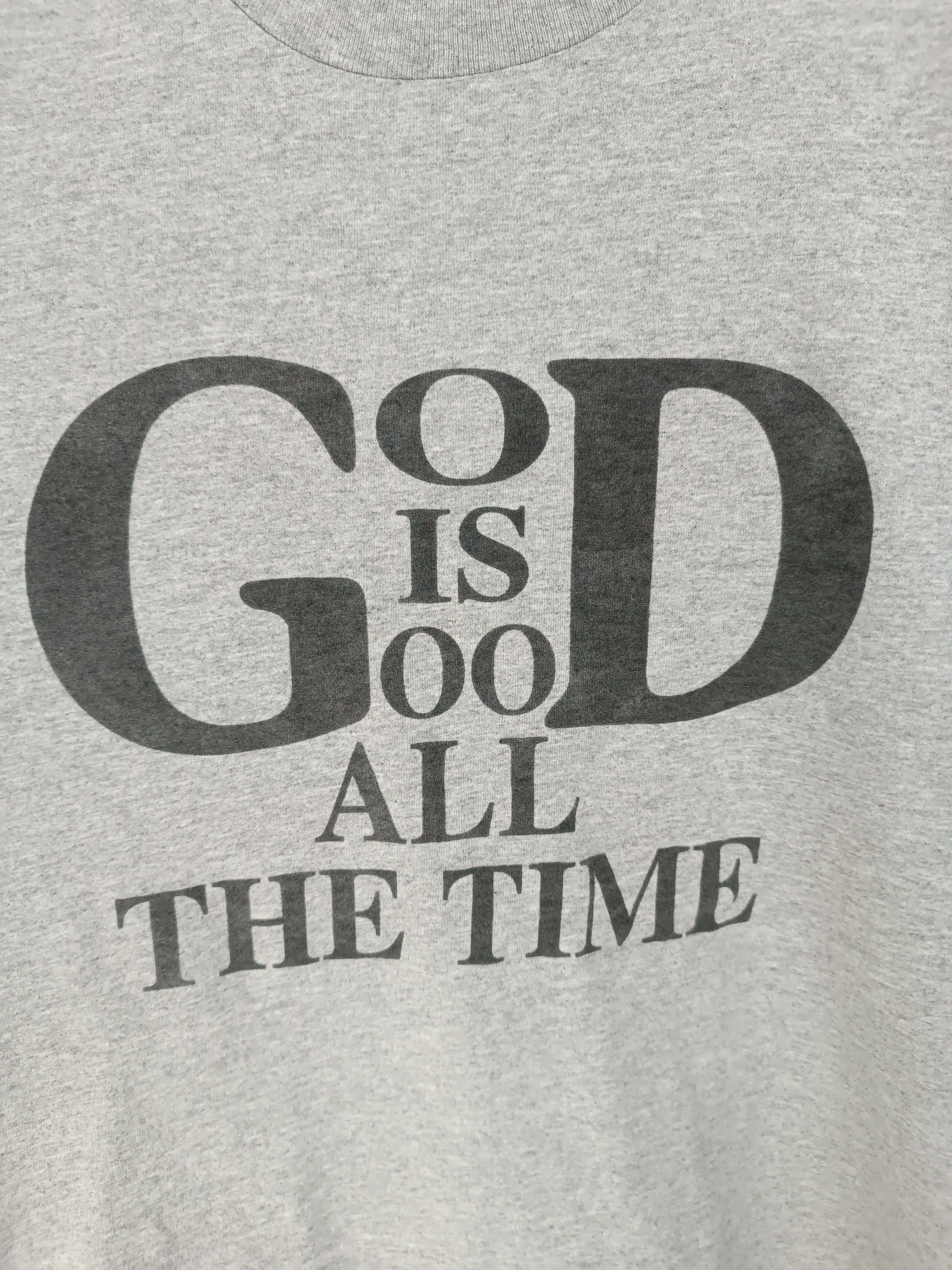 Vintage VINTAGE 90'S GOD IS GOOD ALL THE TIME JESUS RELIGION TEE Size US XL / EU 56 / 4 - 12 Thumbnail
