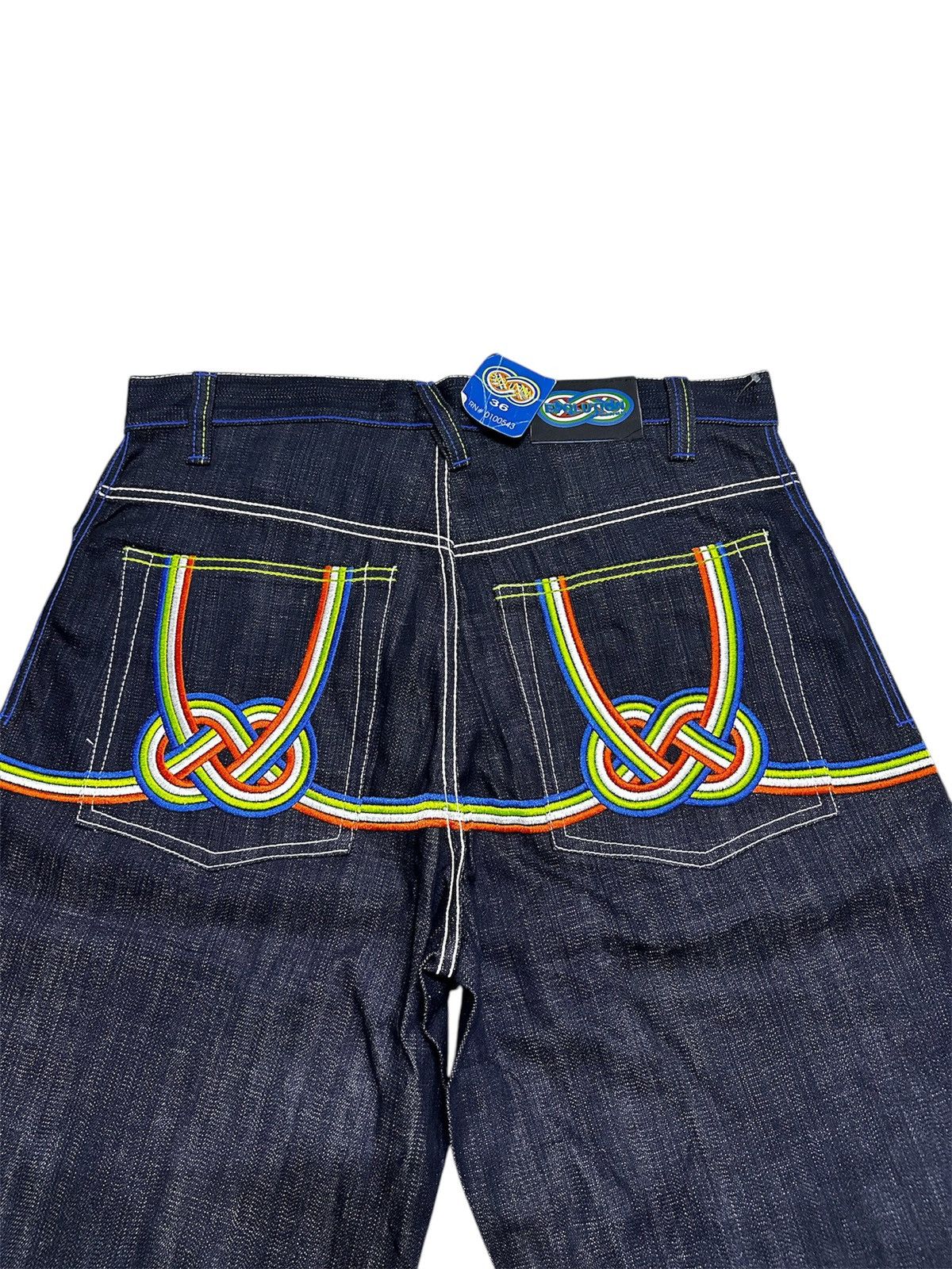 GOA 2000 Deadstock Evolution Design Jorts Y2K Jnco Goa Lgb Style Size US 36 / EU 52 - 2 Thumbnail