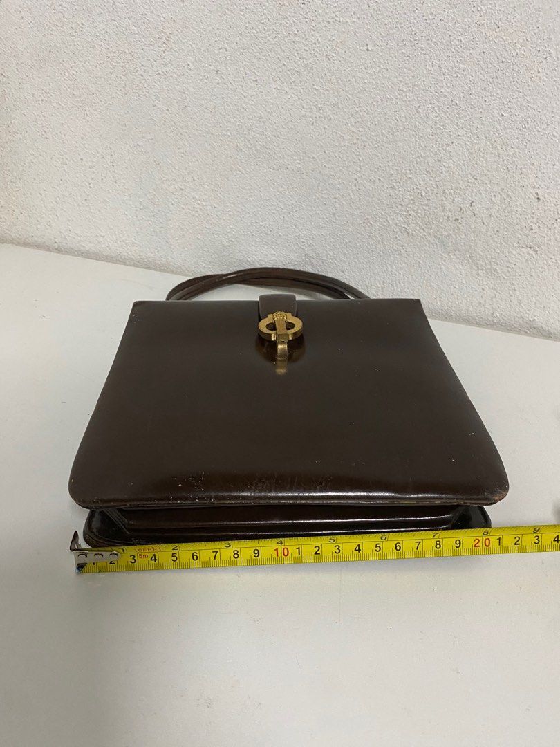 Vintage Vintage Leather Square Handle Bag Size ONE SIZE - 5 Thumbnail