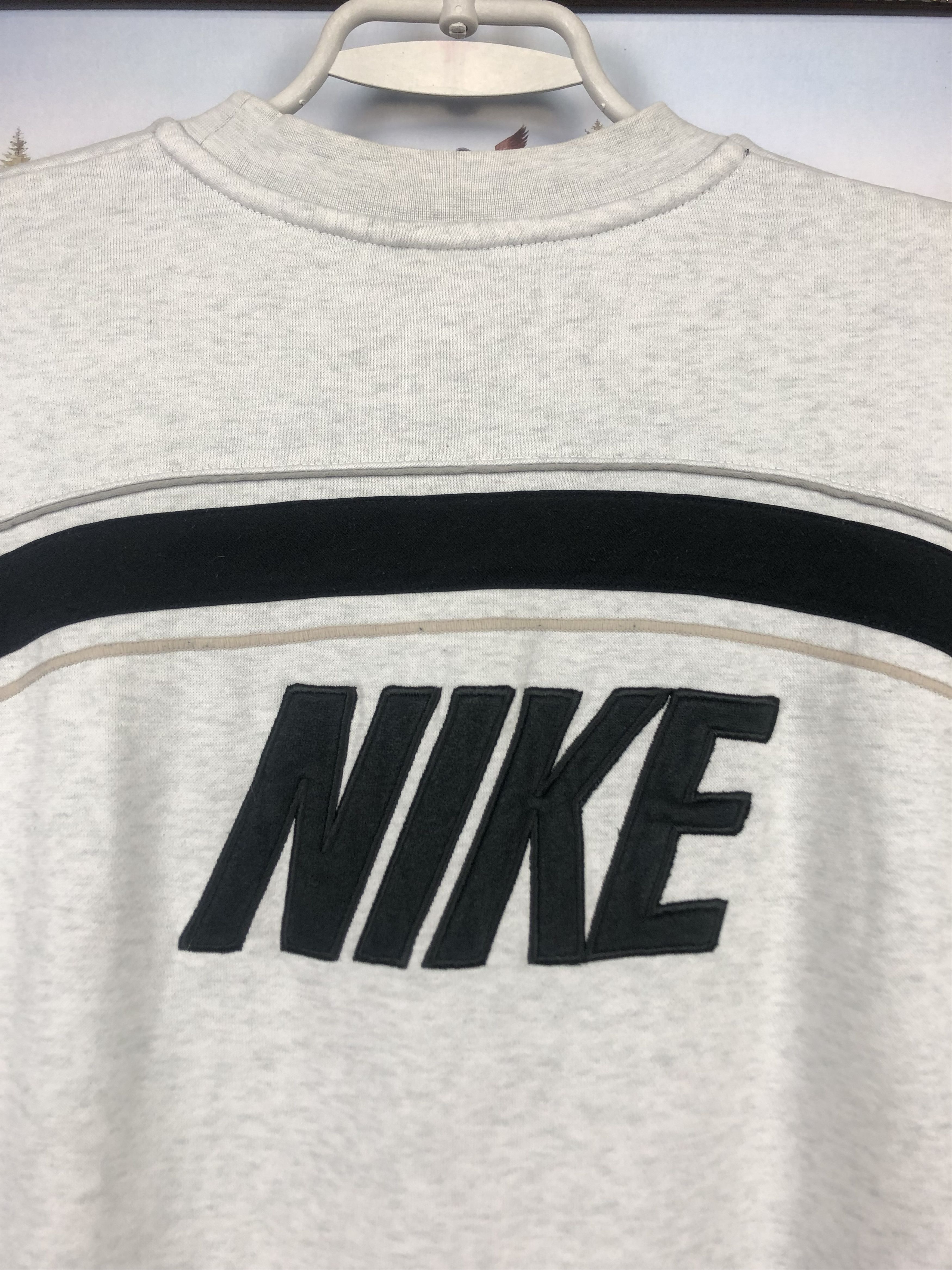 Nike Vintage Nike Sweatshirt Big Logo Swoosh Rare Hype Size US L / EU 52-54 / 3 - 3 Thumbnail
