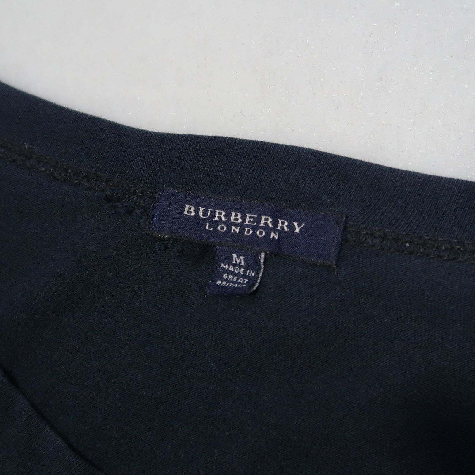 Burberry Vintage 90s Burberry Nova Check Shoulder Distressed Tee Size US L / EU 52-54 / 3 - 4 Thumbnail