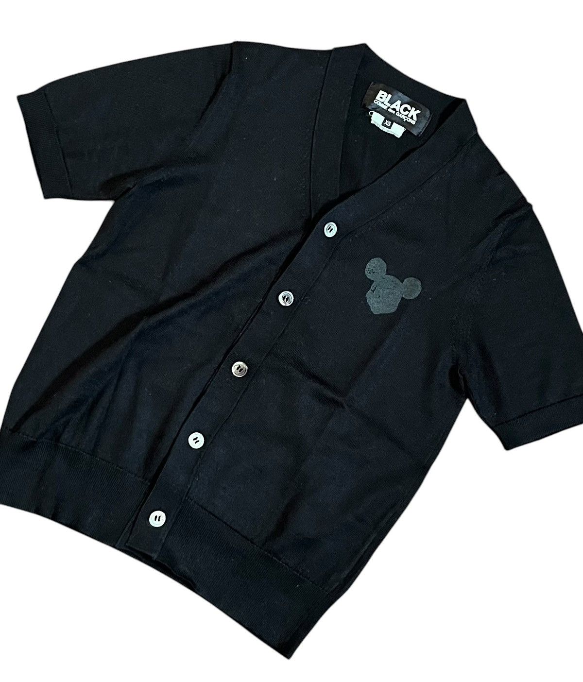 Comme des Garcons Black cdg x disney mickey short sleeve wool cardigan Size US S / EU 44-46 / 1 - 2 Thumbnail