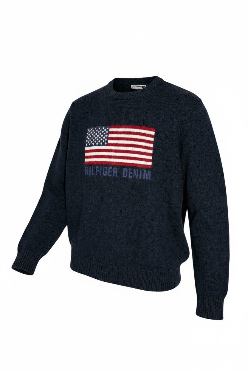 Tommy Hilfiger Tommy Hilfiger Denim Sweater Knitwear Vintage USA Size US L / EU 52-54 / 3 - 2 Thumbnail