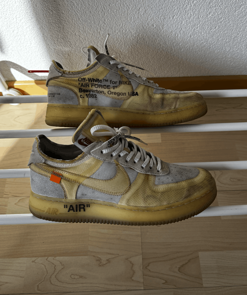Nike × Off-White Nike Air Force 1 Off White White OG Size US 11.5 / EU 44-45 - 1 Thumbnail