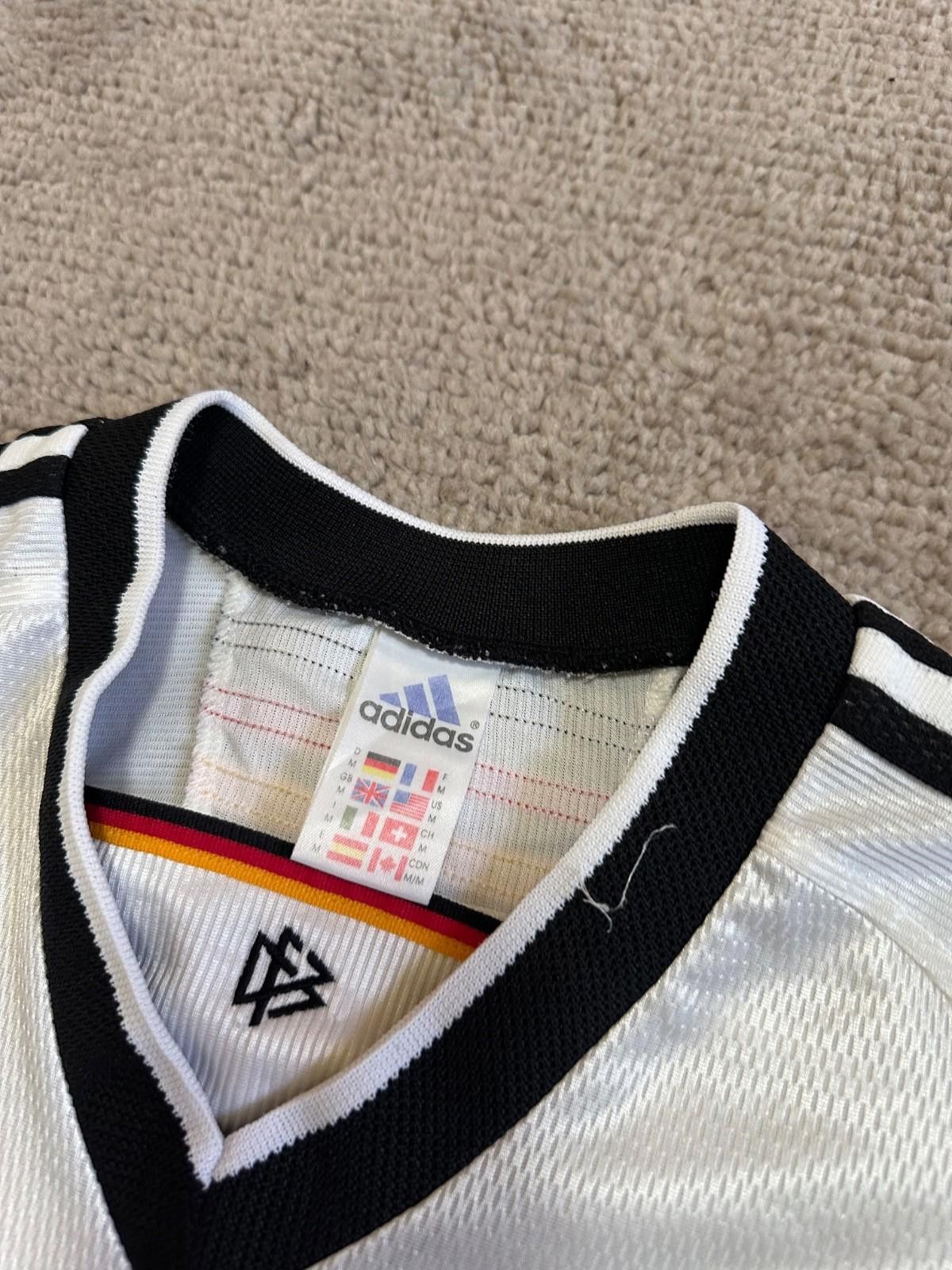 Adidas 1998/1999 FOOTBALL GERMANY SHIRT ADIDAS JERSEY VINTAGE SZ M Size US M / EU 48-50 / 2 - 4 Thumbnail