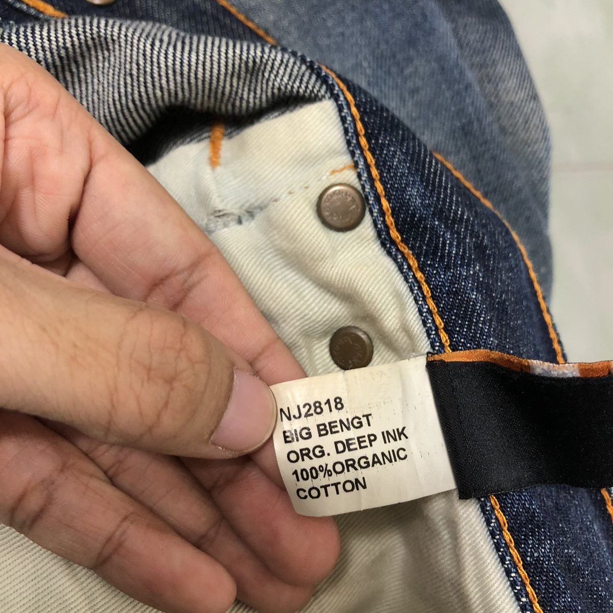 Japanese Brand 🔥Rare Distressed Denim Design Nudie Jeans Japan Made Size US 32 / EU 48 - 17 Thumbnail