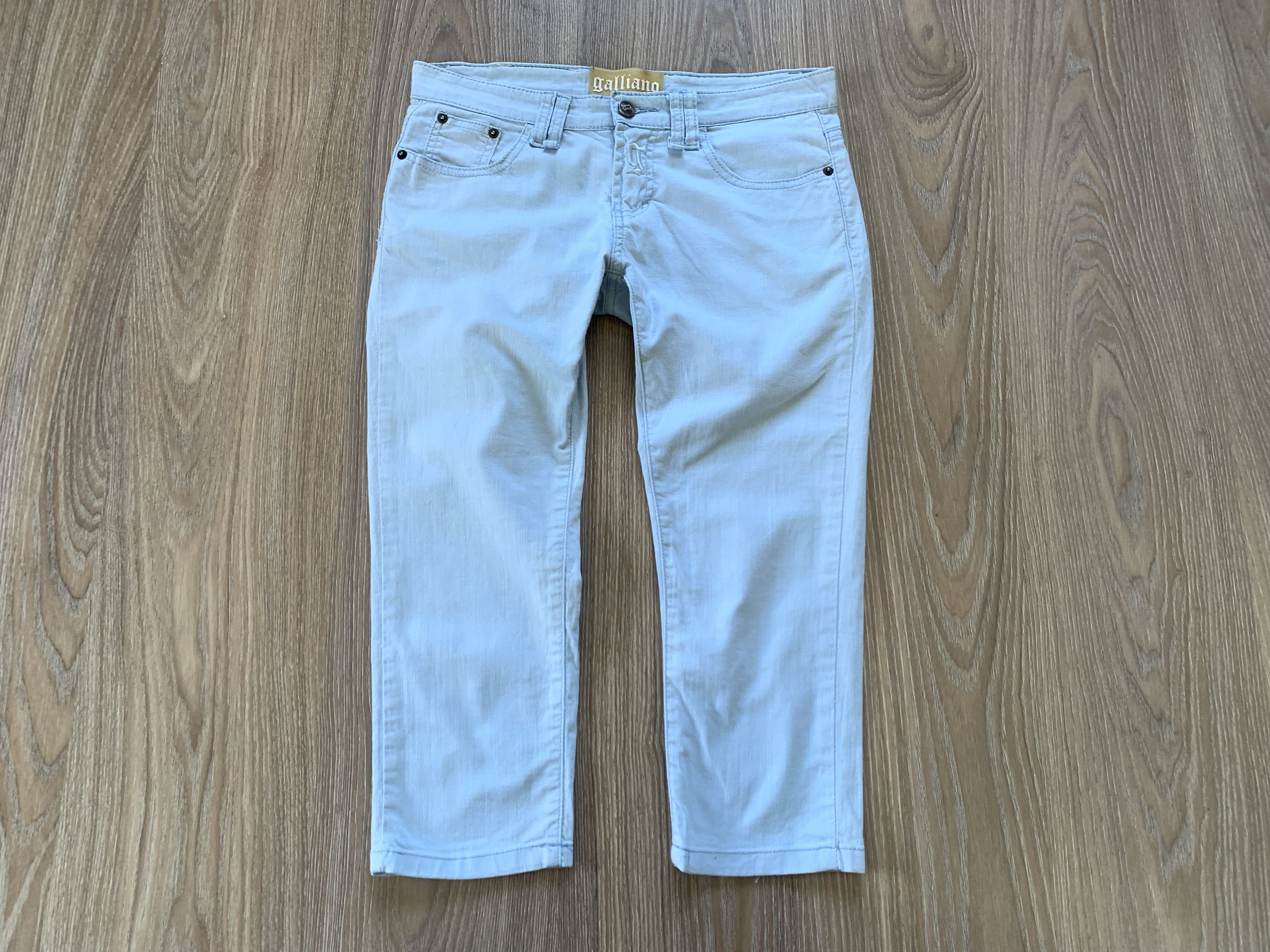 Designer John Galliano Vintage Blue Jeans Size 28" / US 6 / IT 42 - 2 Thumbnail