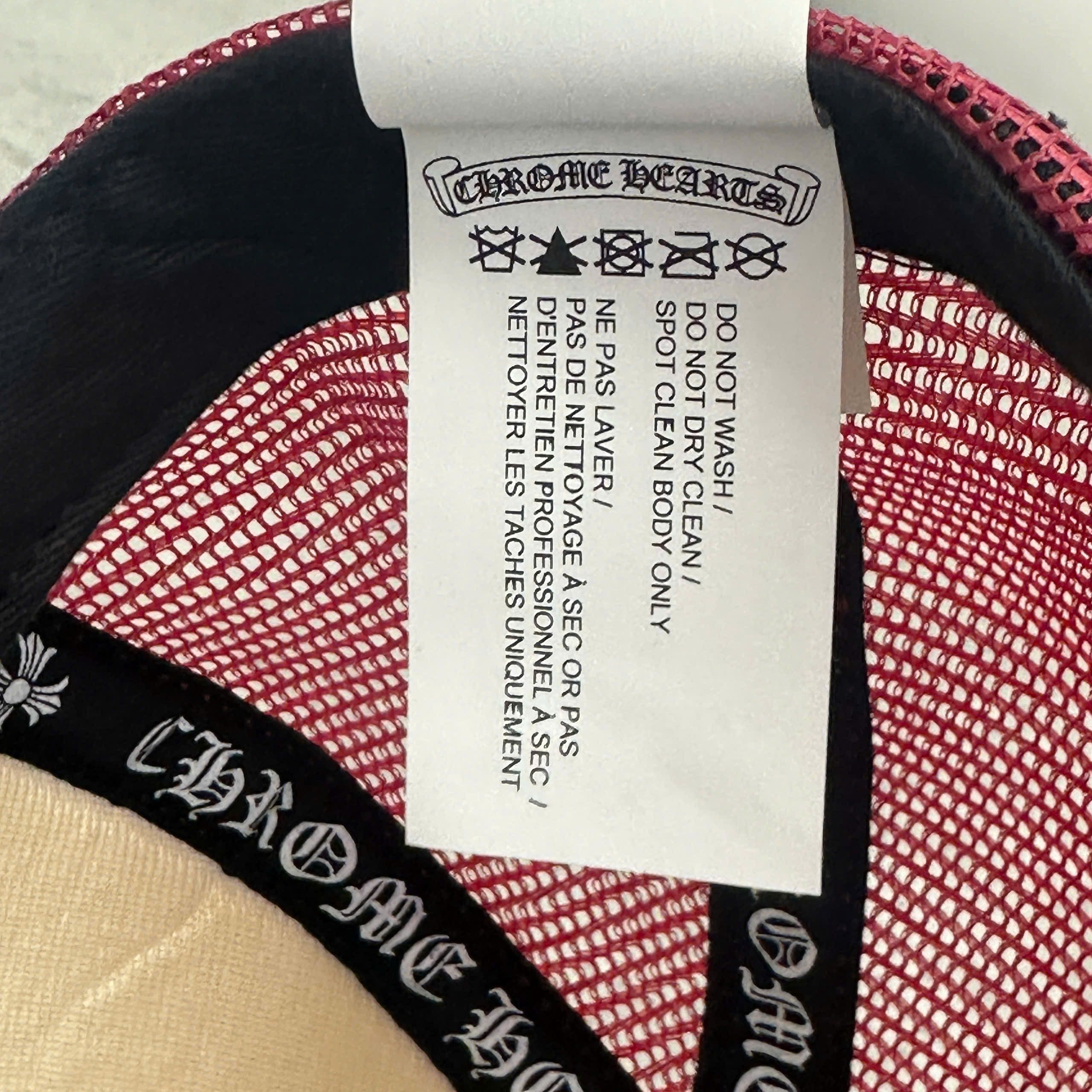 Chrome Hearts CHROME HEARTS King Taco Trucker Hat RED Size ONE SIZE - 6 Thumbnail