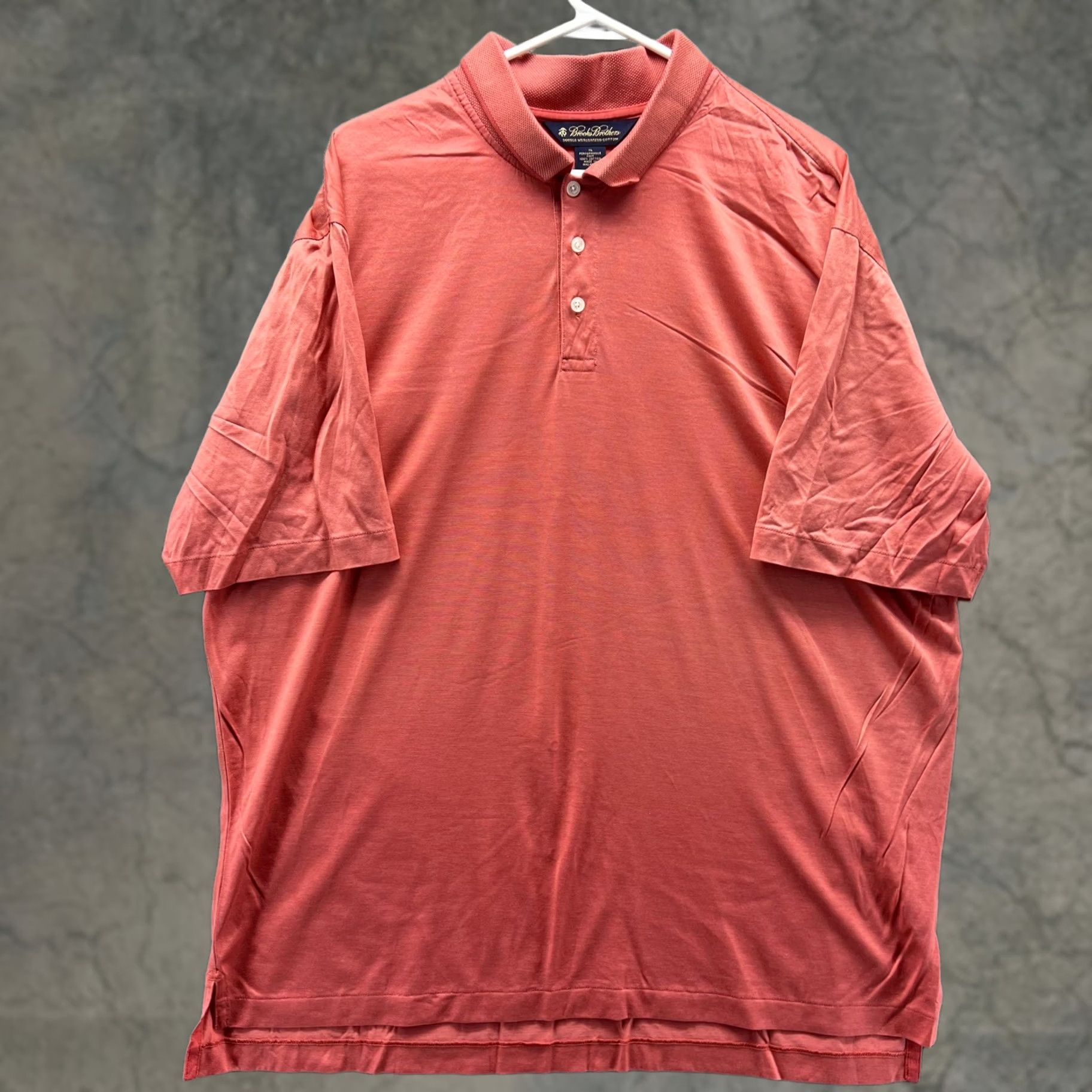 Brooks Brothers Brooks Brothers Polo Shirt Mens XL Red Double Mercerized Cotton Knit Casual Shirt Mens XL Red Brooks Brothers Polo Size US XL / EU 56 / 4 - 1 Thumbnail