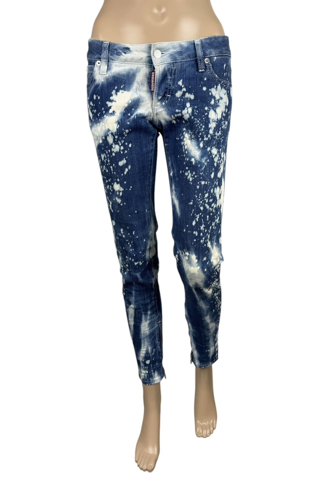 Dsquared2 Dsquared2 Skinny Jeans Ankle Zip Crop Women size 40 Size 27" / US 4 / IT 40 - 1 Thumbnail