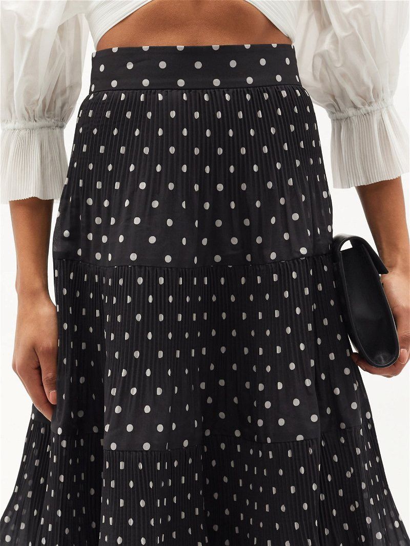 Zimmermann Zimmermann Pleated Midi Polka Skirt Size 26" / US 2 / IT 38 - 3 Thumbnail