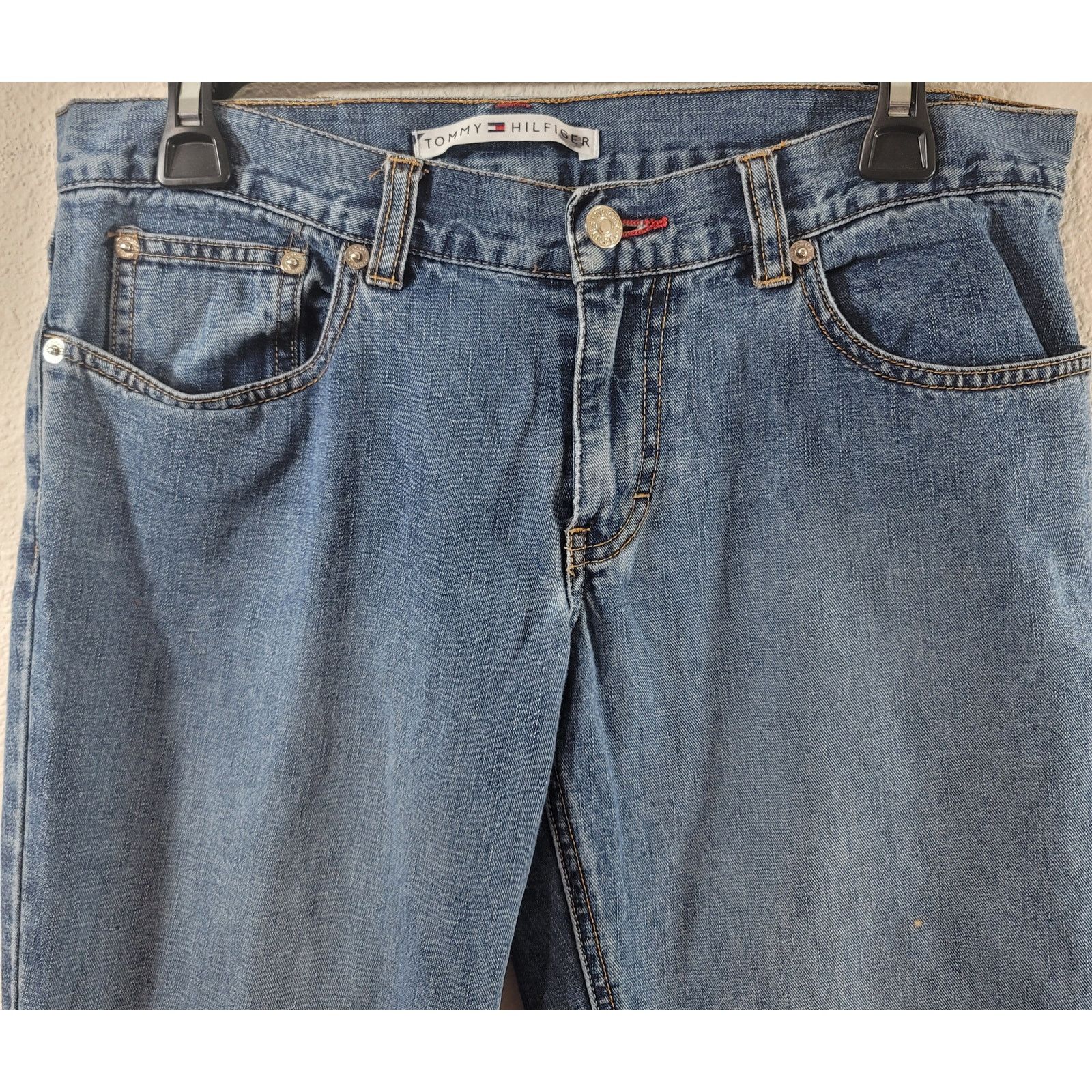 Tommy Hilfiger Tommy Hilfiger Blue Cropped Low Rise Jeans 6 Straight Leg Size 28" / US 6 / IT 42 - 5 Thumbnail
