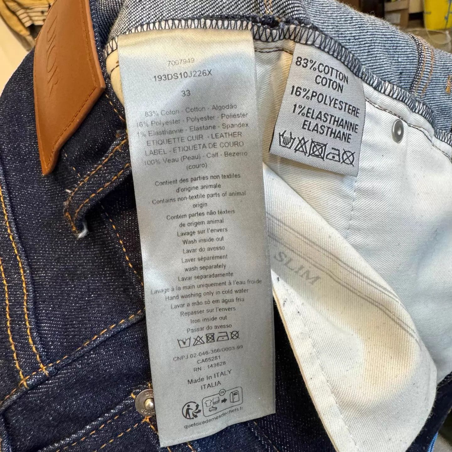 Dior Dior Washed Blue Jeans Monogram Lining 33 New Size US 33 - 4 Thumbnail