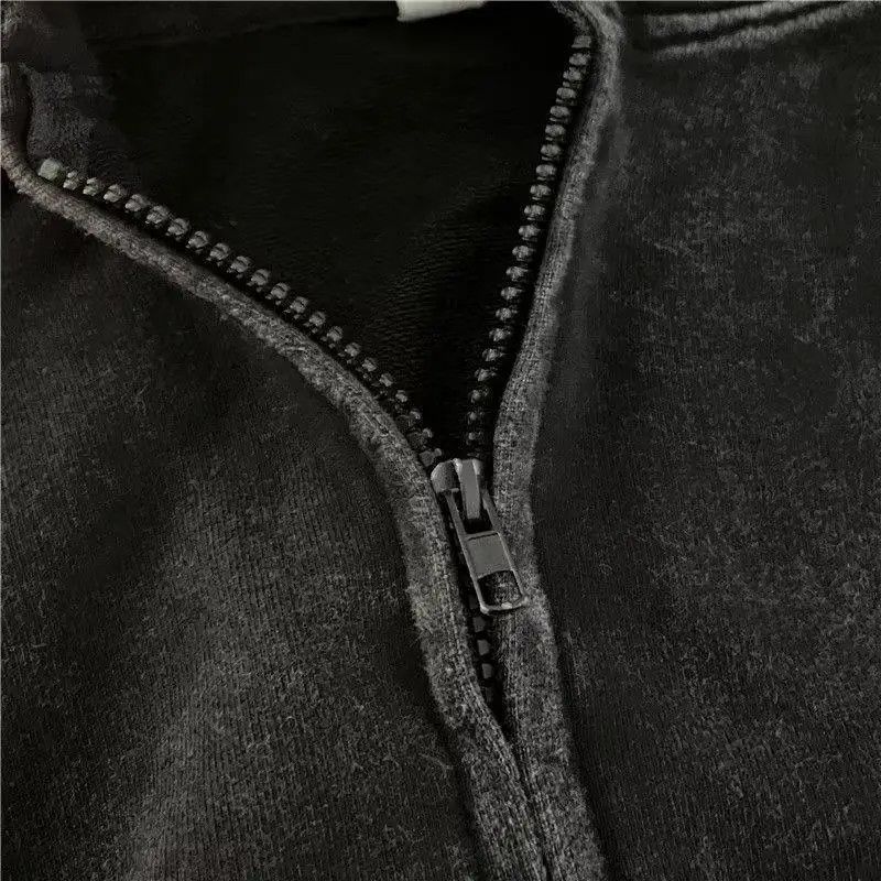 Japanese Brand × Vintage Vintage Wash Distressed Hoodie Jacket Size XL / US 12-14 / IT 48-50 - 4 Thumbnail