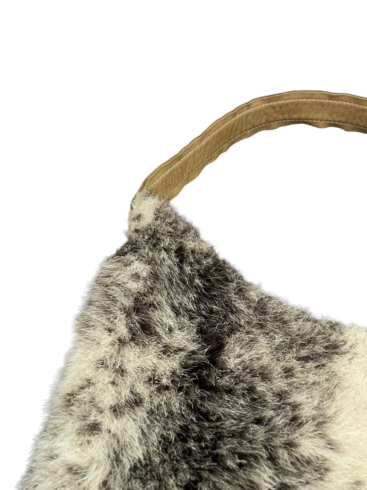 Genuine Leather Full Hairy Fur Cherosita Tote Shoulder Bag 9🟩 Size ONE SIZE - 10 Thumbnail