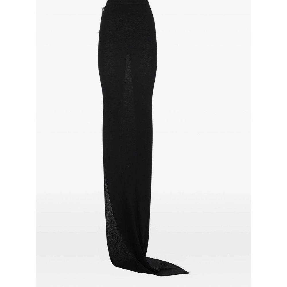 Rick Owens BLACK Skirts - Asymmetric & Draped Skirts