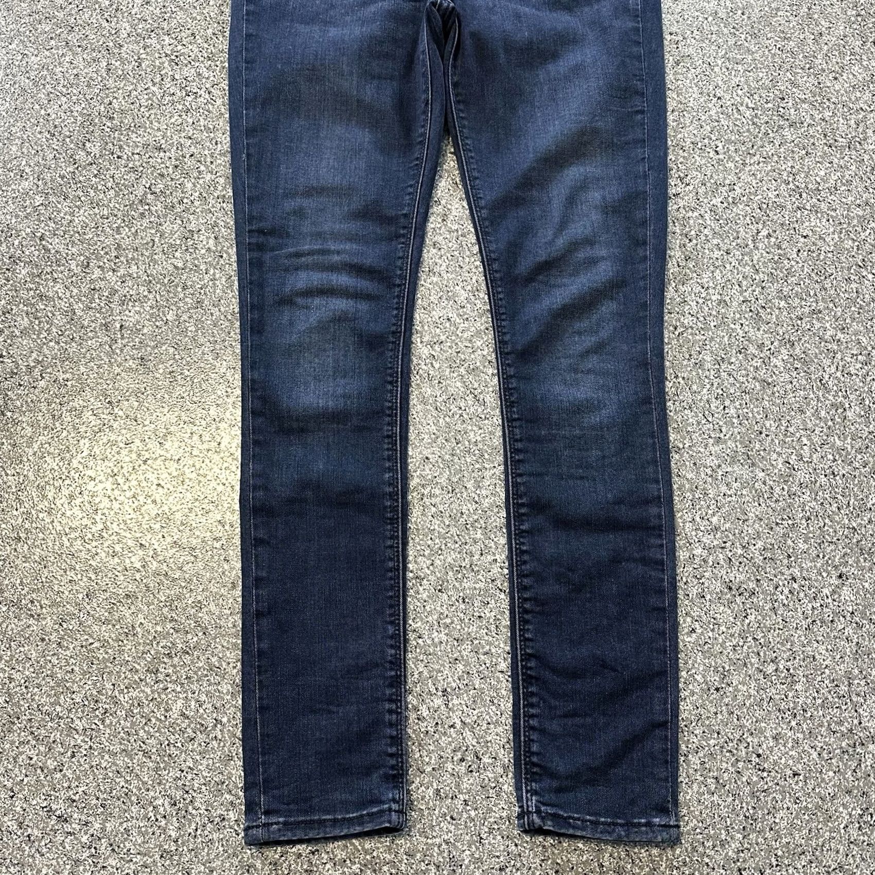 Express Express Womens Jeans 8 Mid Rise Denim Jeggings Stretch Pockets Blue 29x30 Size 29" - 3 Thumbnail