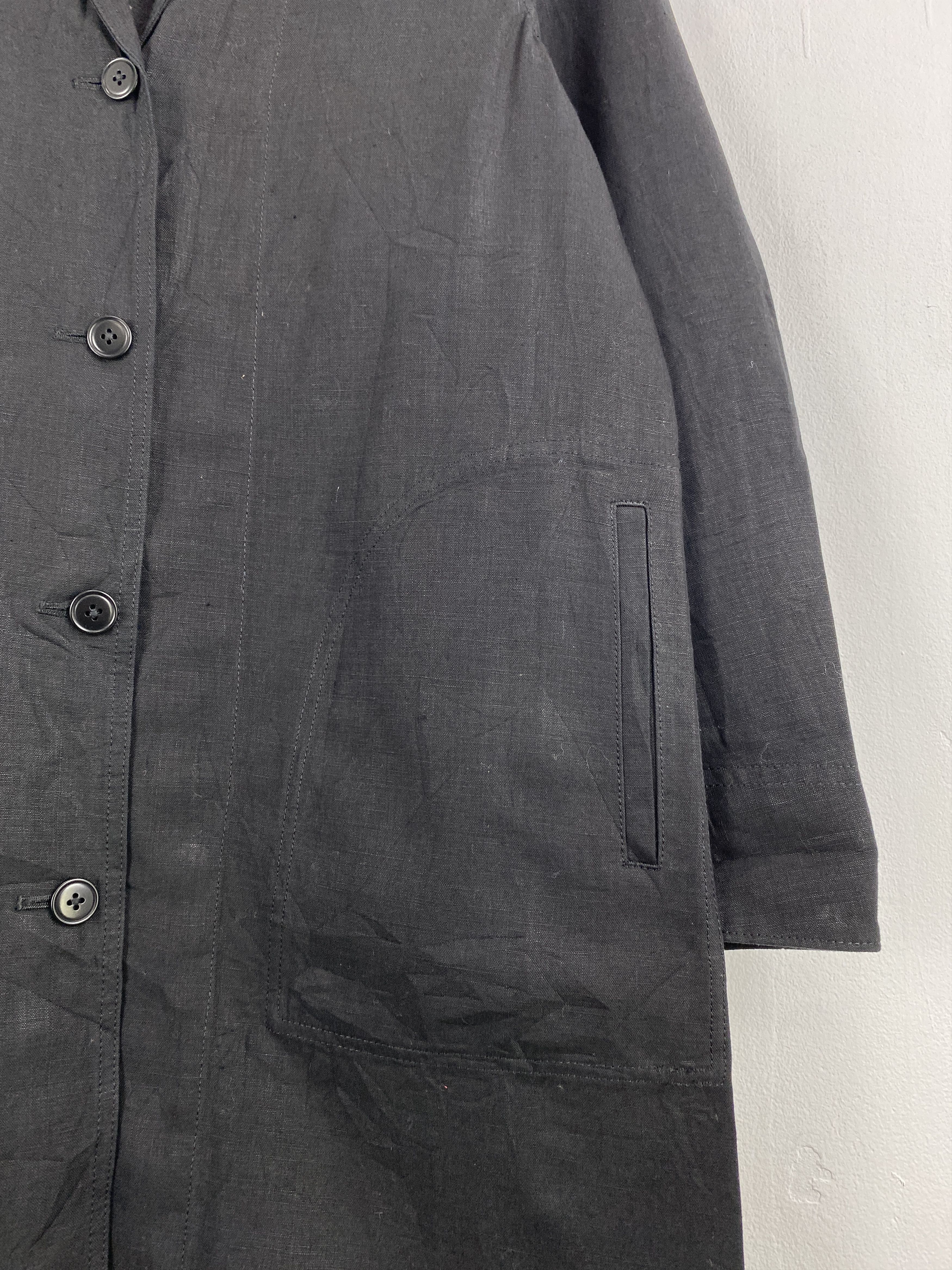 If Six Was Nine Vintage Japanese Brand Button Ups Long Jacket Black JA0119 Size US M / EU 48-50 / 2 - 10 Thumbnail