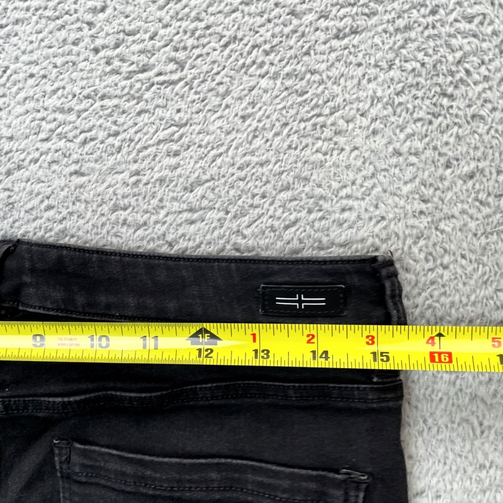 Vintage Liverpool Jeans Womens Jeans 10P Black Ankle Skinny High Rise Denim 5-Pocket City Preppy Women Size 32" / US 10 / IT 46 - 8 Thumbnail
