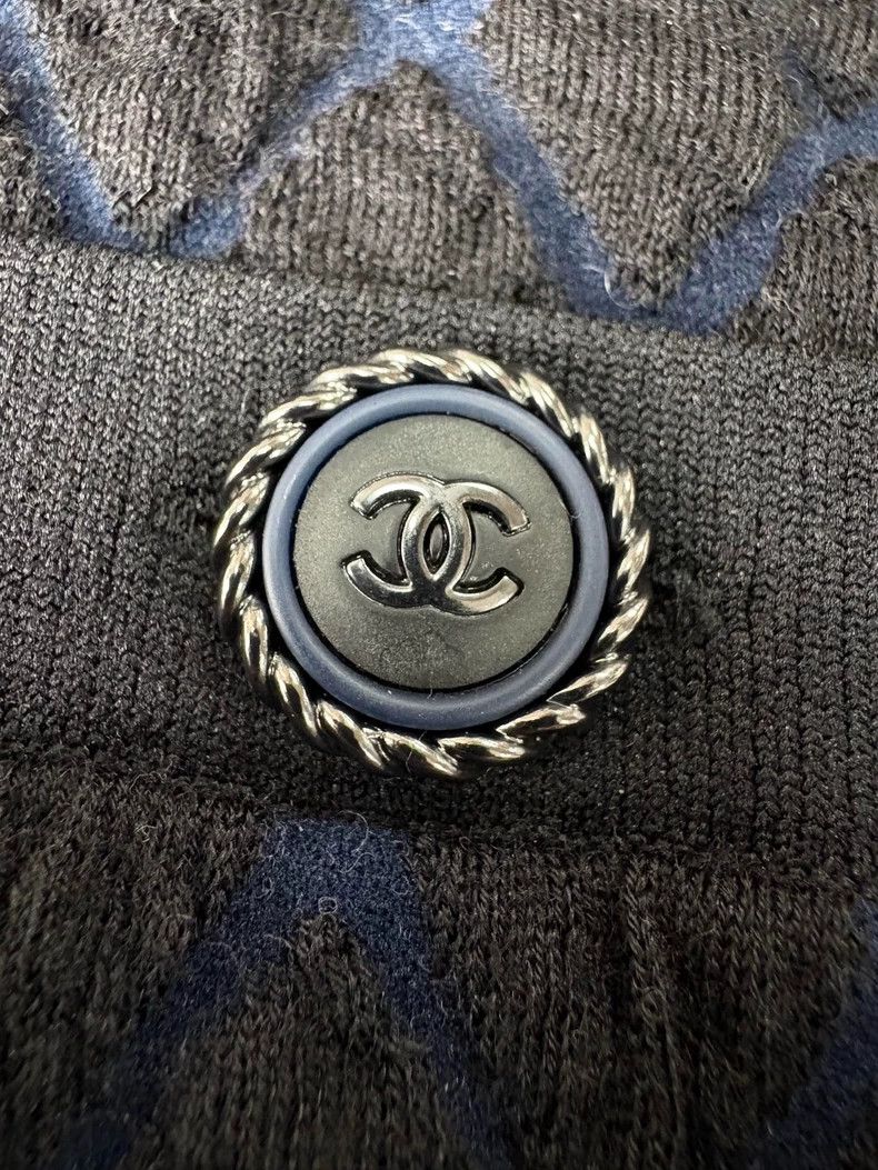 Chanel Chanel Slim diamond-patterned wool cashmere large Logo pri Size XS / US 0-2 / IT 36-38 - 5 Thumbnail