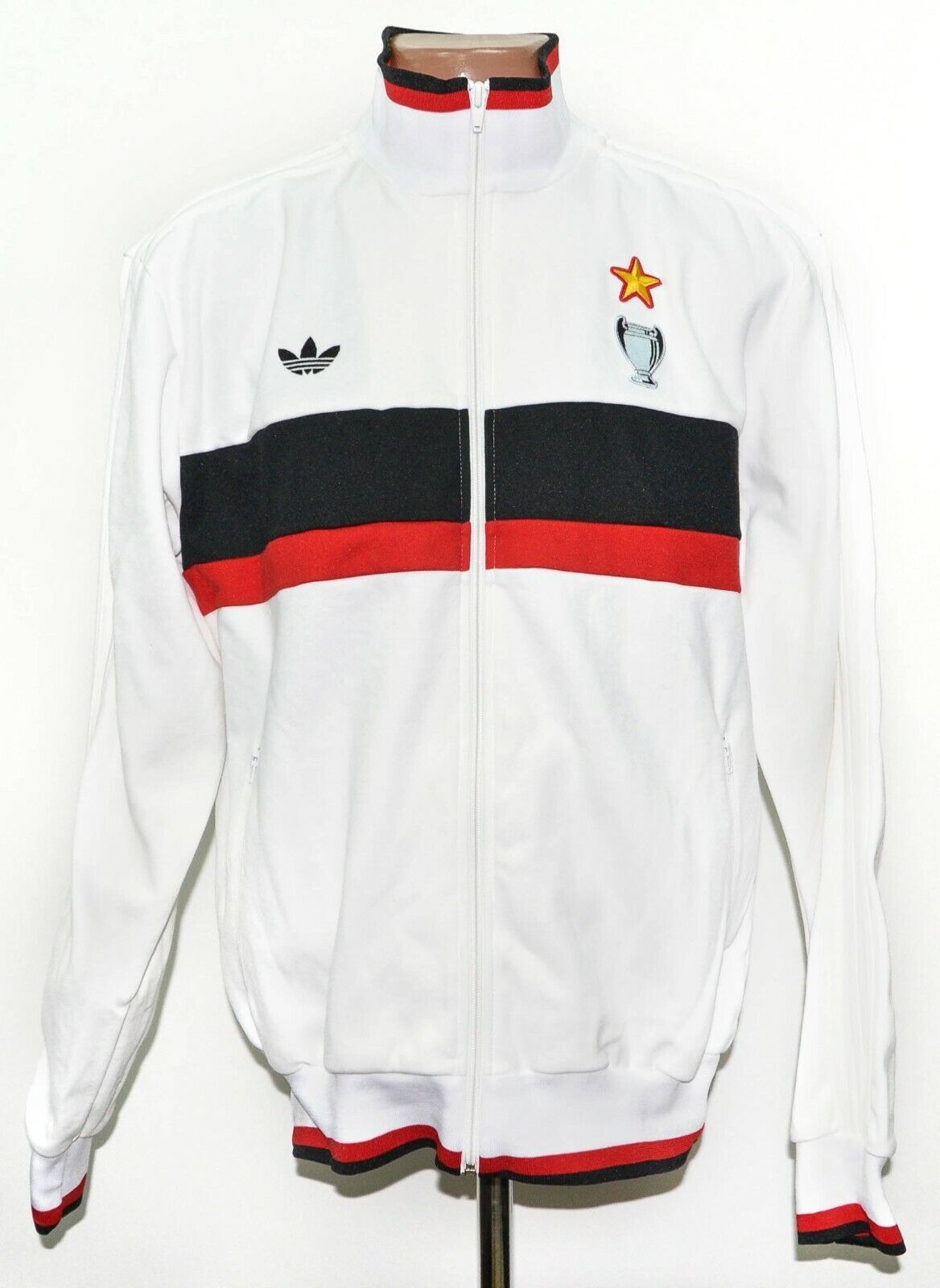 Adidas AC MILAN FOOTBALL JACKET ADIDAS ORIGINALS RETRO STYLE SIZE L Grailed