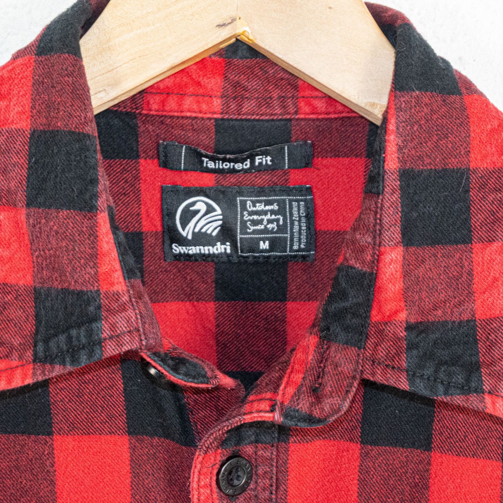 Other Swanndri Medium Tailored fit Marylebone Shirt Black Red Size US M / EU 48-50 / 2 - 4 Thumbnail