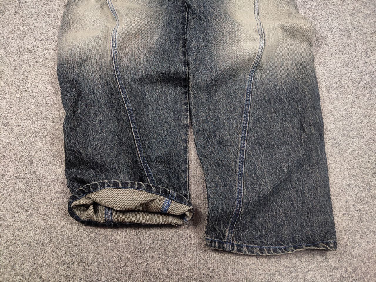 Vintage Abri studio Design heart Berto Baggy Faded denim Pants Jeans Size US 30 / EU 46 - 7 Thumbnail