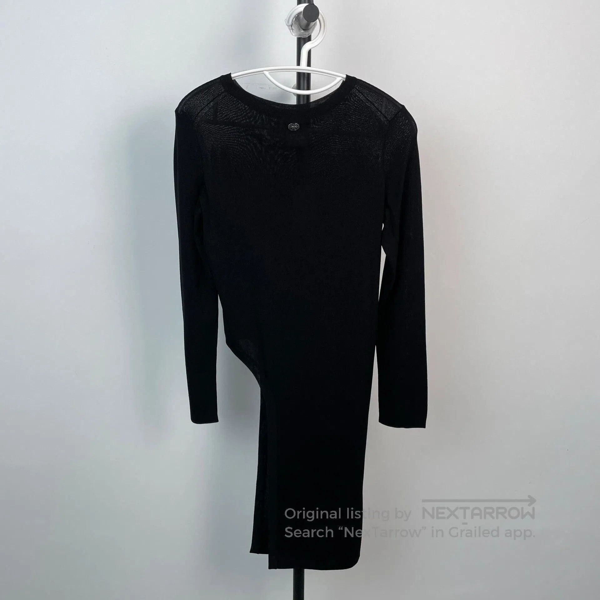 Chanel Chanel Black Irregular Knit Dress. Size S / US 4 / IT 40 - 2 Thumbnail