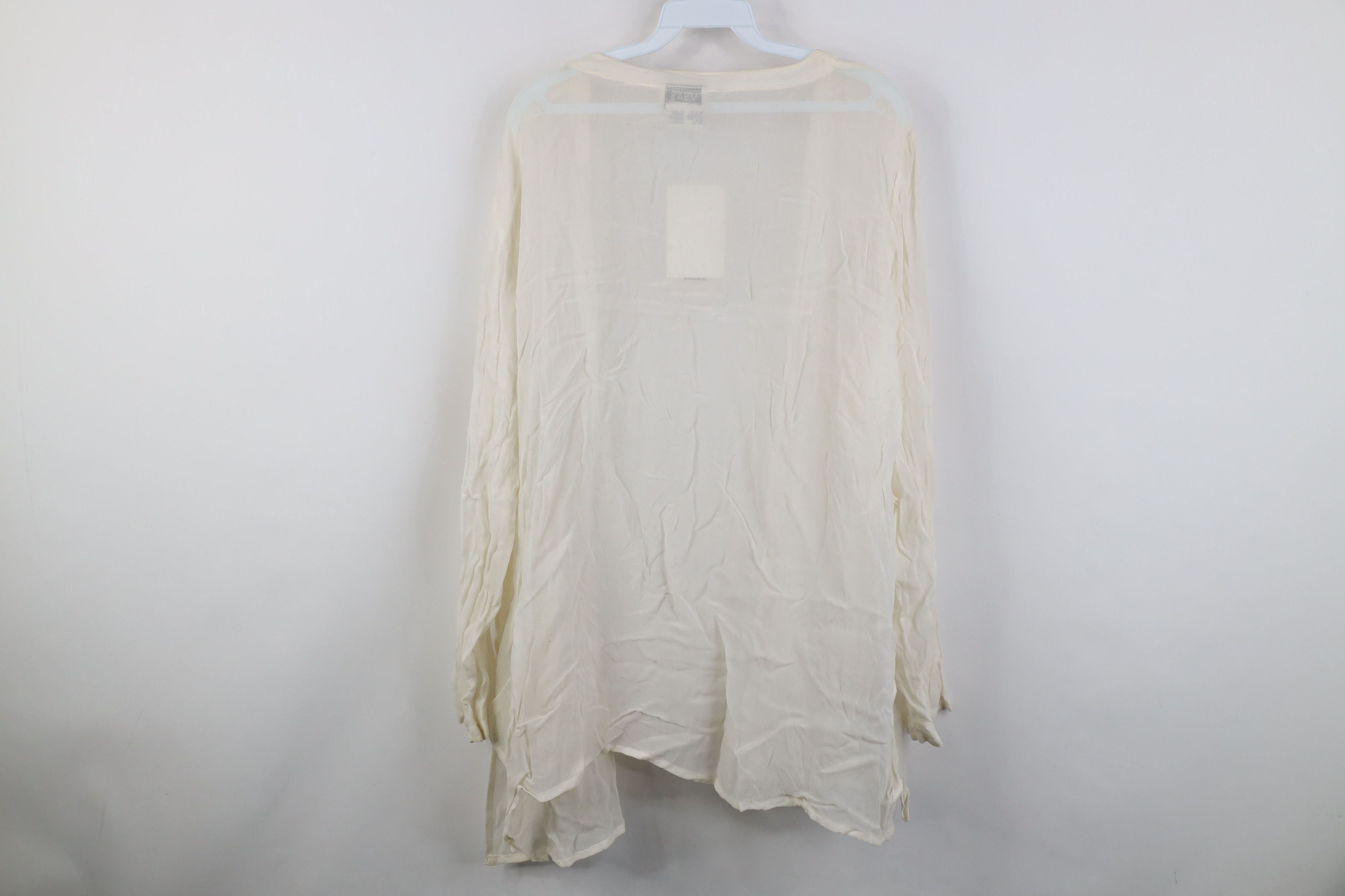 Vintage Deadstock Vintage 90s Babydoll Sheer Open Front Cardigan Size XL / US 12-14 / IT 48-50 - 12 Thumbnail