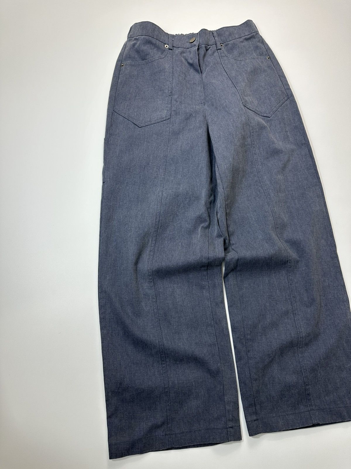 Other Africa Baggy Oversizw Pants Made In Korea Blue Size US 35 - 3 Thumbnail