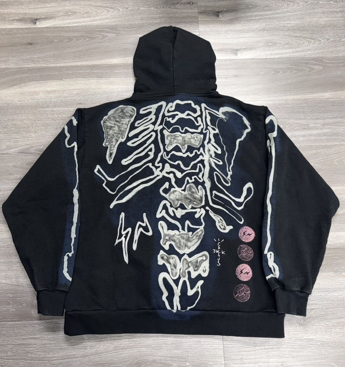 Travis Scott Travis Scott Cactus Jack Fragment Skeleton Full Zip-up Size US L / EU 52-54 / 3 - 2 Thumbnail
