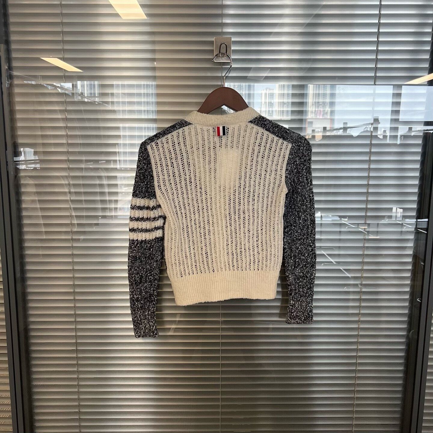 Thom Browne black and white striped knitted cardigan Size US S / EU 44-46 / 1 - 2 Thumbnail