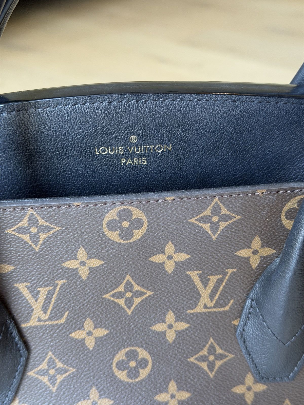Louis Vuitton Black Louis-Vuitton Florine Tote Bag Canvas Leather Size ONE SIZE - 4 Thumbnail