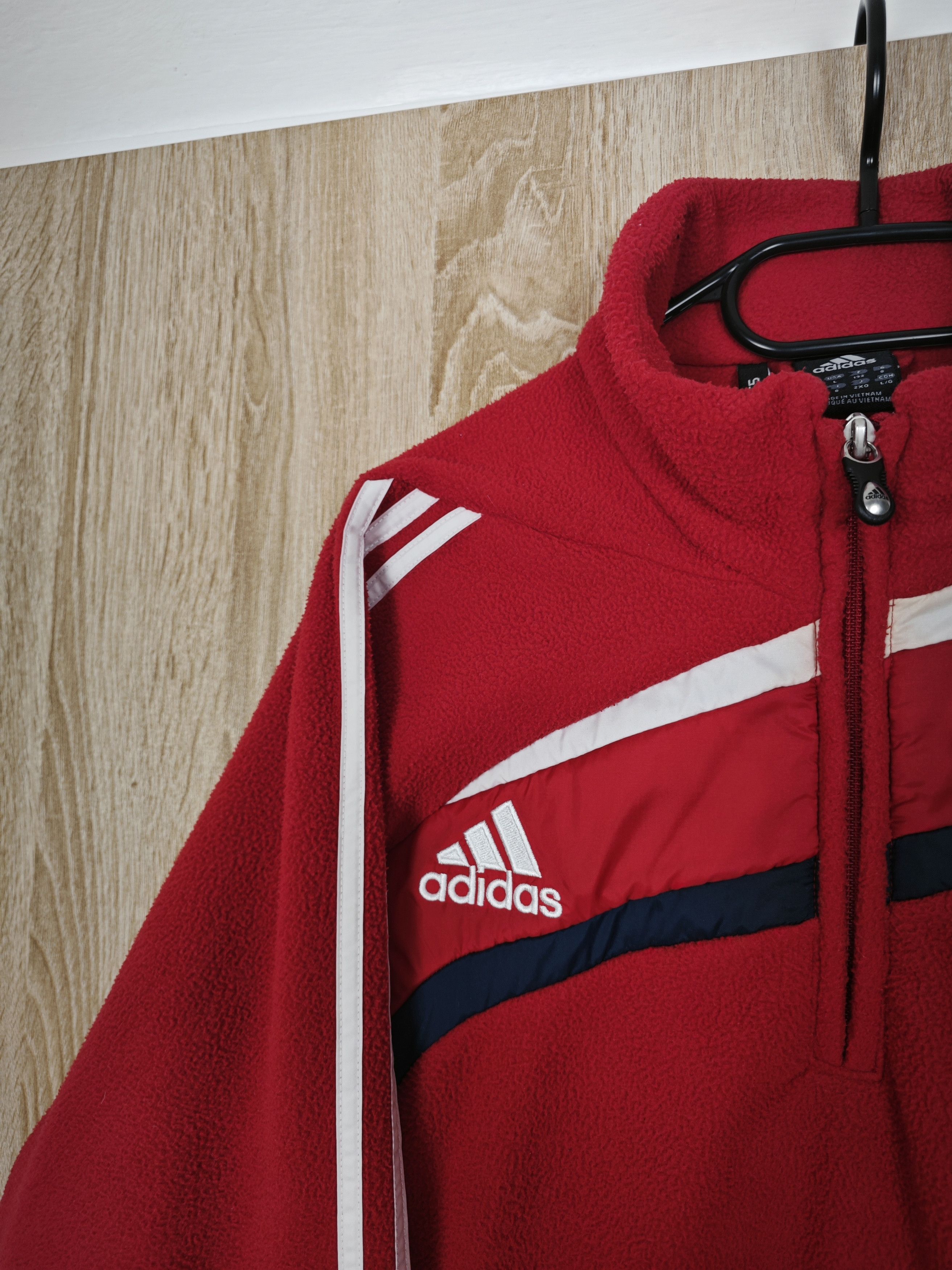 Adidas Adidas Bayern Munchen vintage fleece jacket Size US L / EU 52-54 / 3 - 3 Thumbnail