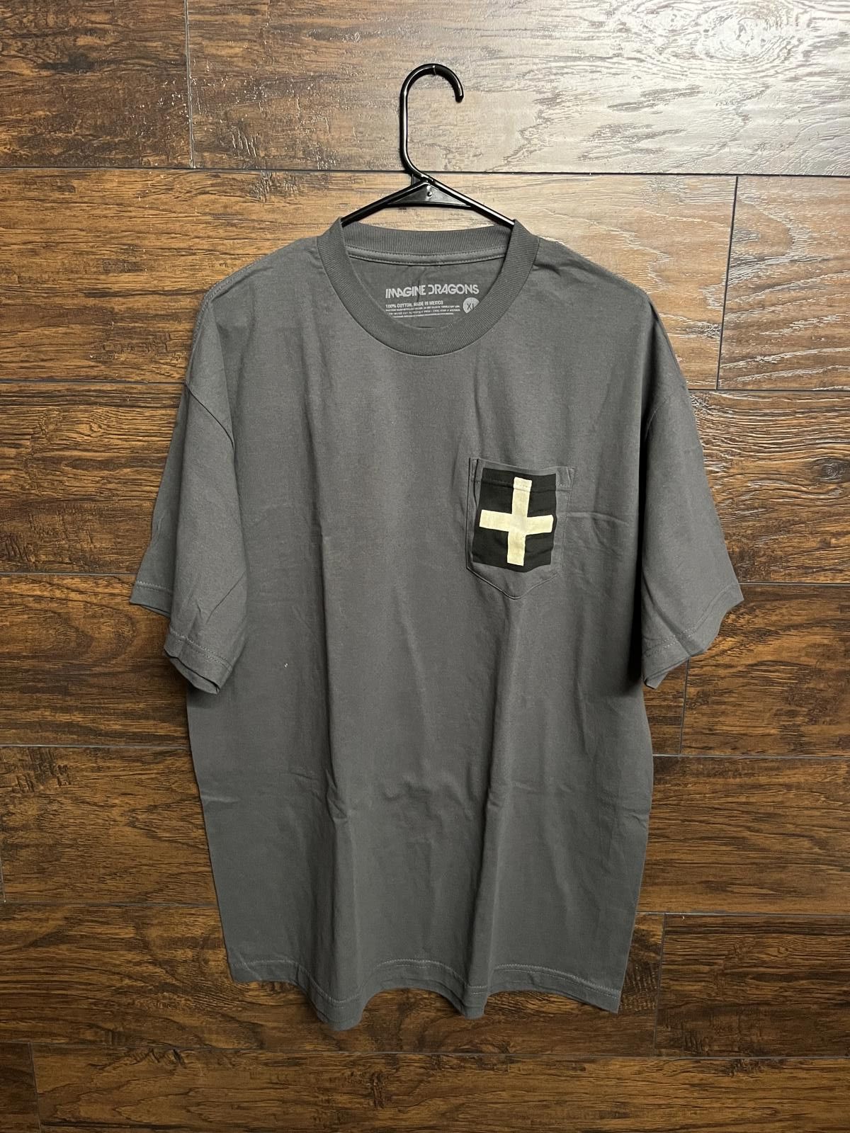 Designer Imagine Dragons Cross Pocket T-shirt - XL Size US XL / EU 56 / 4 - 1 Thumbnail