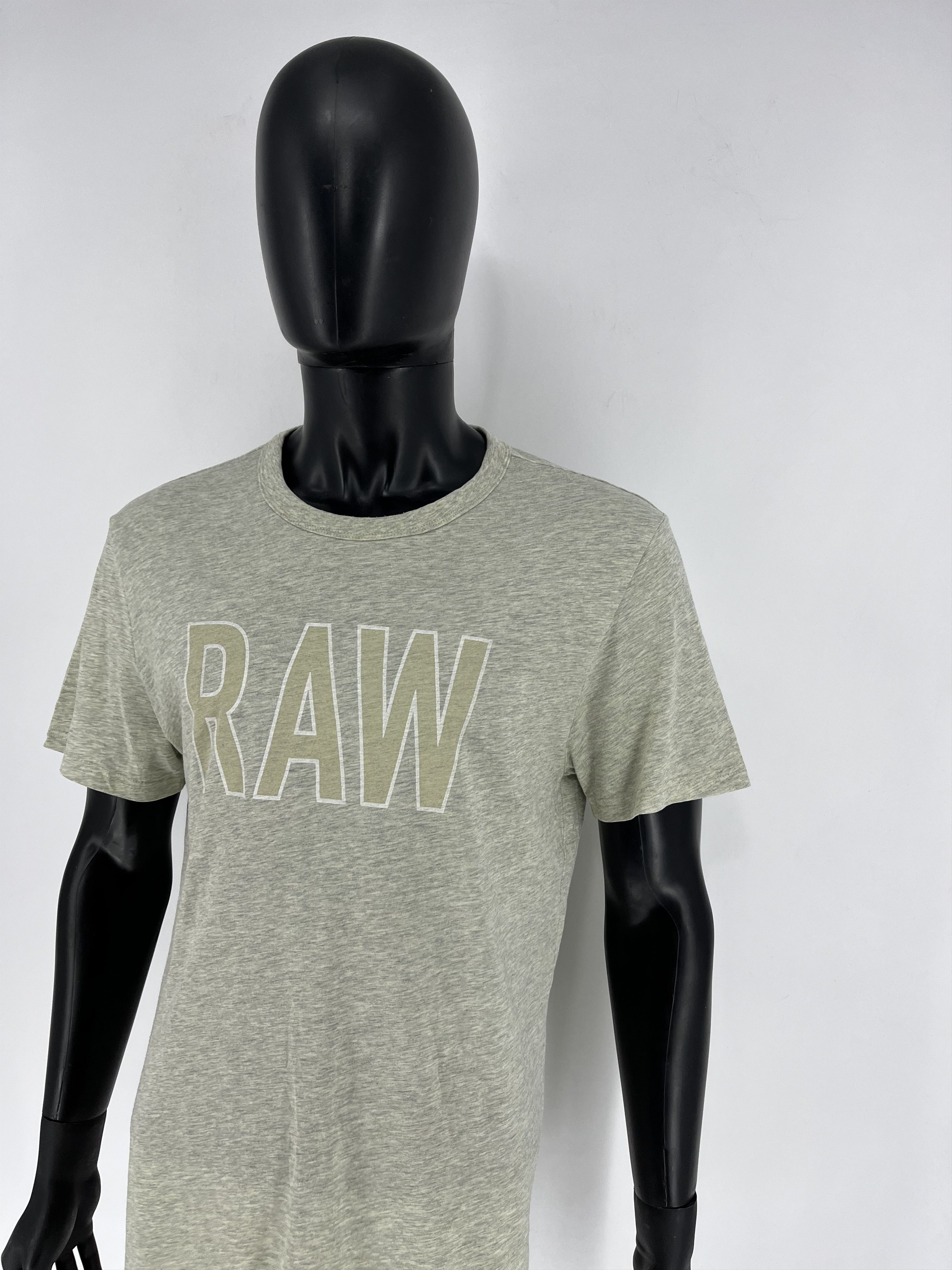 G-Star Vintage G-Star Raw T-Shirt Grey Big Centre Logo Size L Size US L / EU 52-54 / 3 - 4 Thumbnail