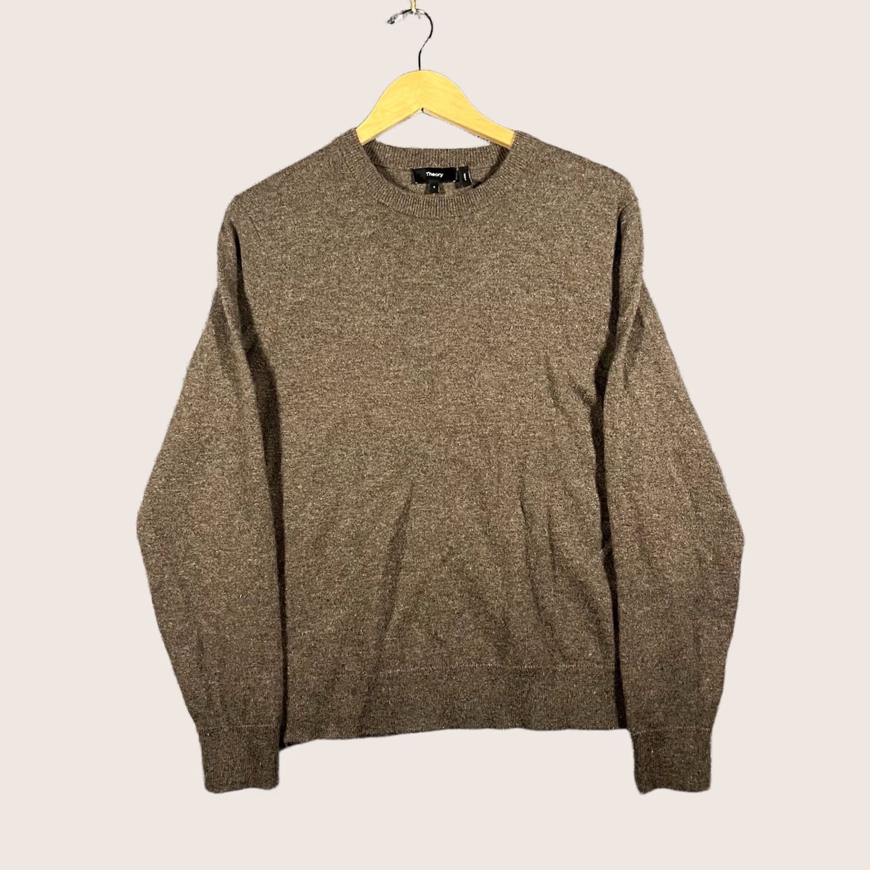 Theory Theory 100% Cashmere Hilles Sweater Mens Small Brown Crewneck Knit Shirt Pullover Knit Crew Neck S Brown Mens Size US S / EU 44-46 / 1 - 1 Thumbnail