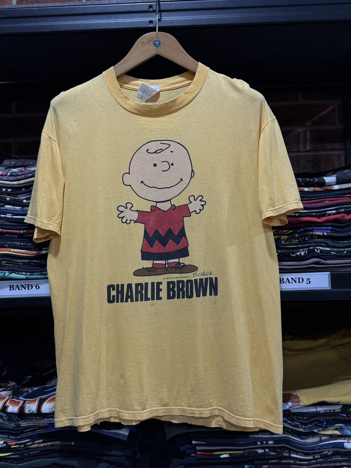 Cartoon Network × Vintage Vintage 90s Charlie Brown United Feuture Faded Tee Size US L / EU 52-54 / 3 - 1 Thumbnail